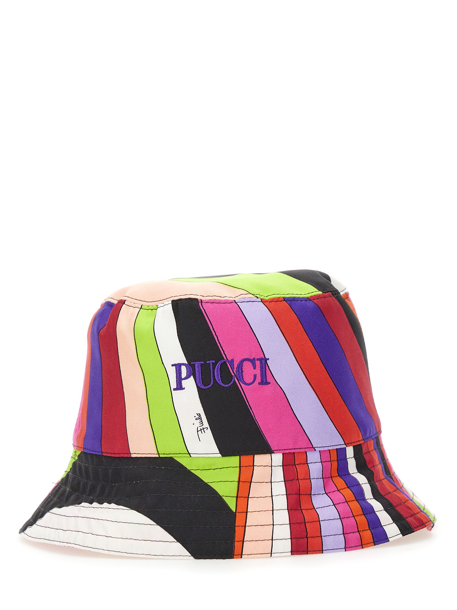 pucci pucci silk reversible bucket hat