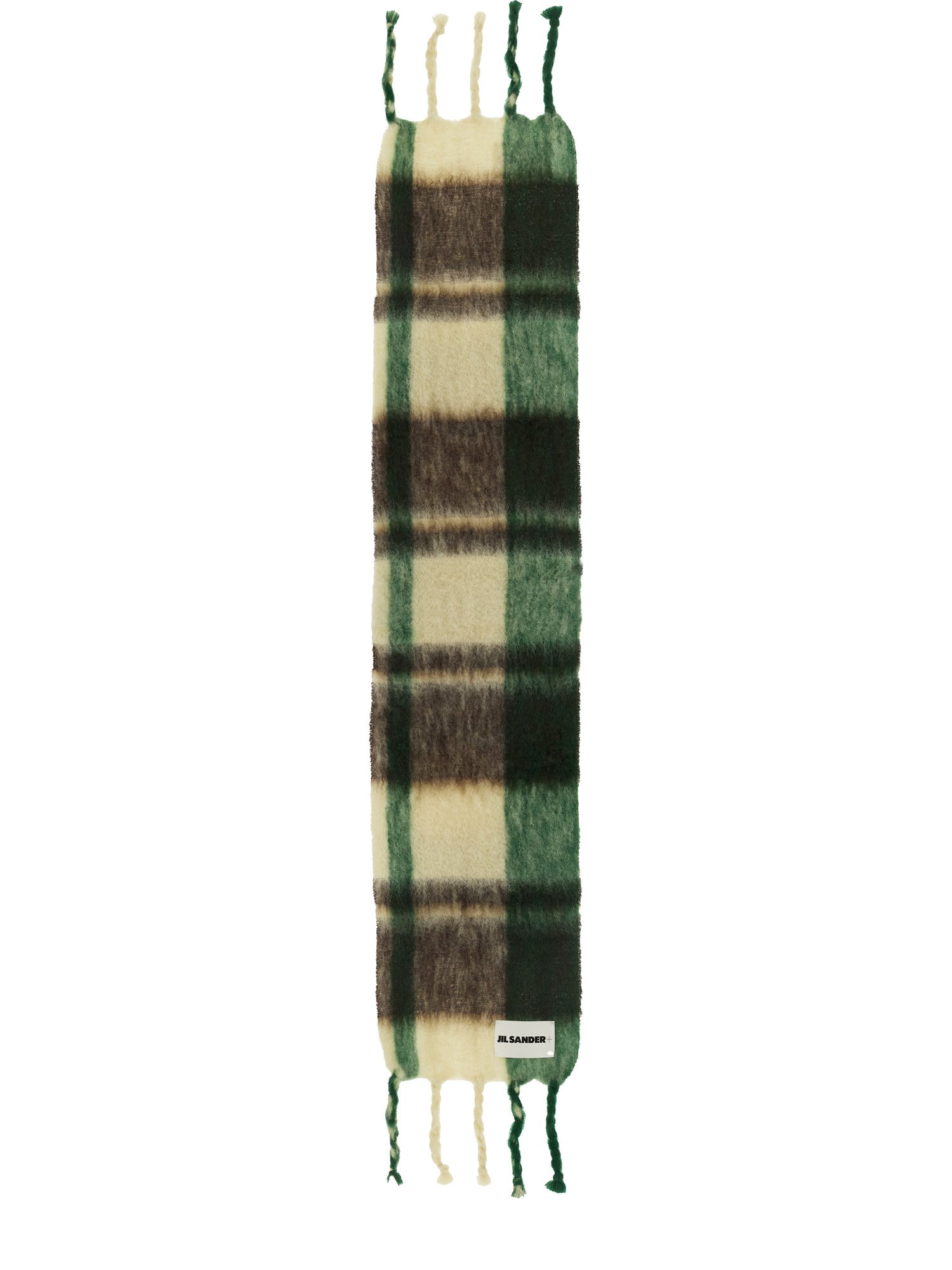 Jil Sander jil sander scarf with check pattern