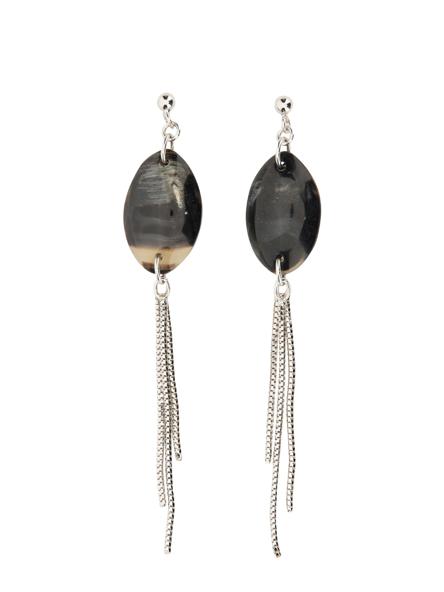 giagu design giagu design geometric chain tassel earrings
