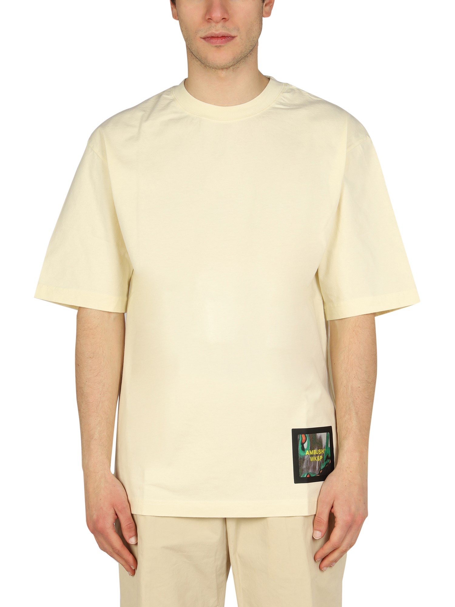 AMBUSH ambush logo patch t-shirt