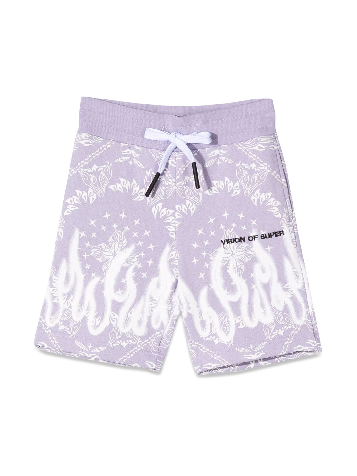 Vision Of Super vision of super lilac shorts kids with bandana print