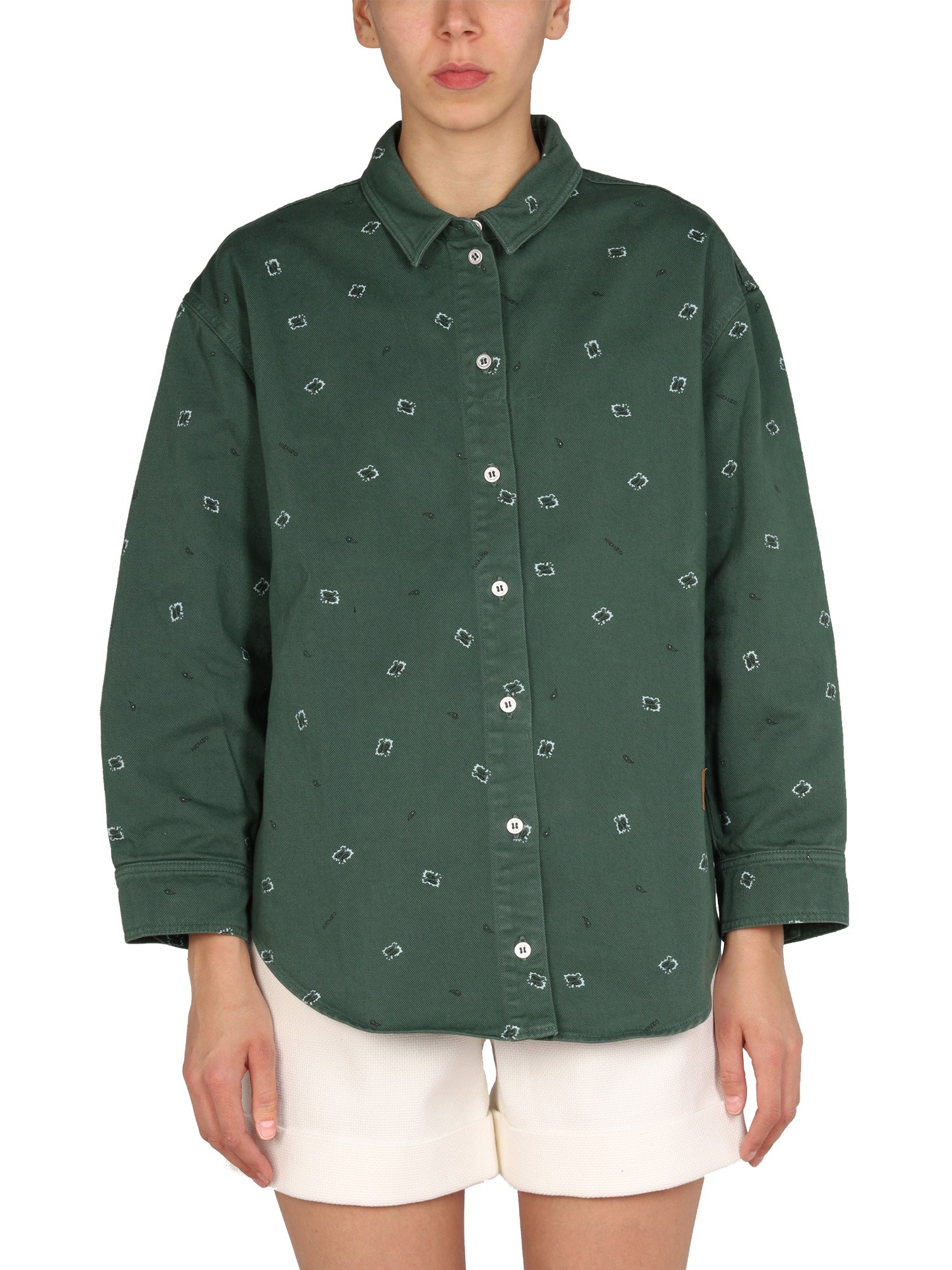 Kenzo kenzo logo patch shirt