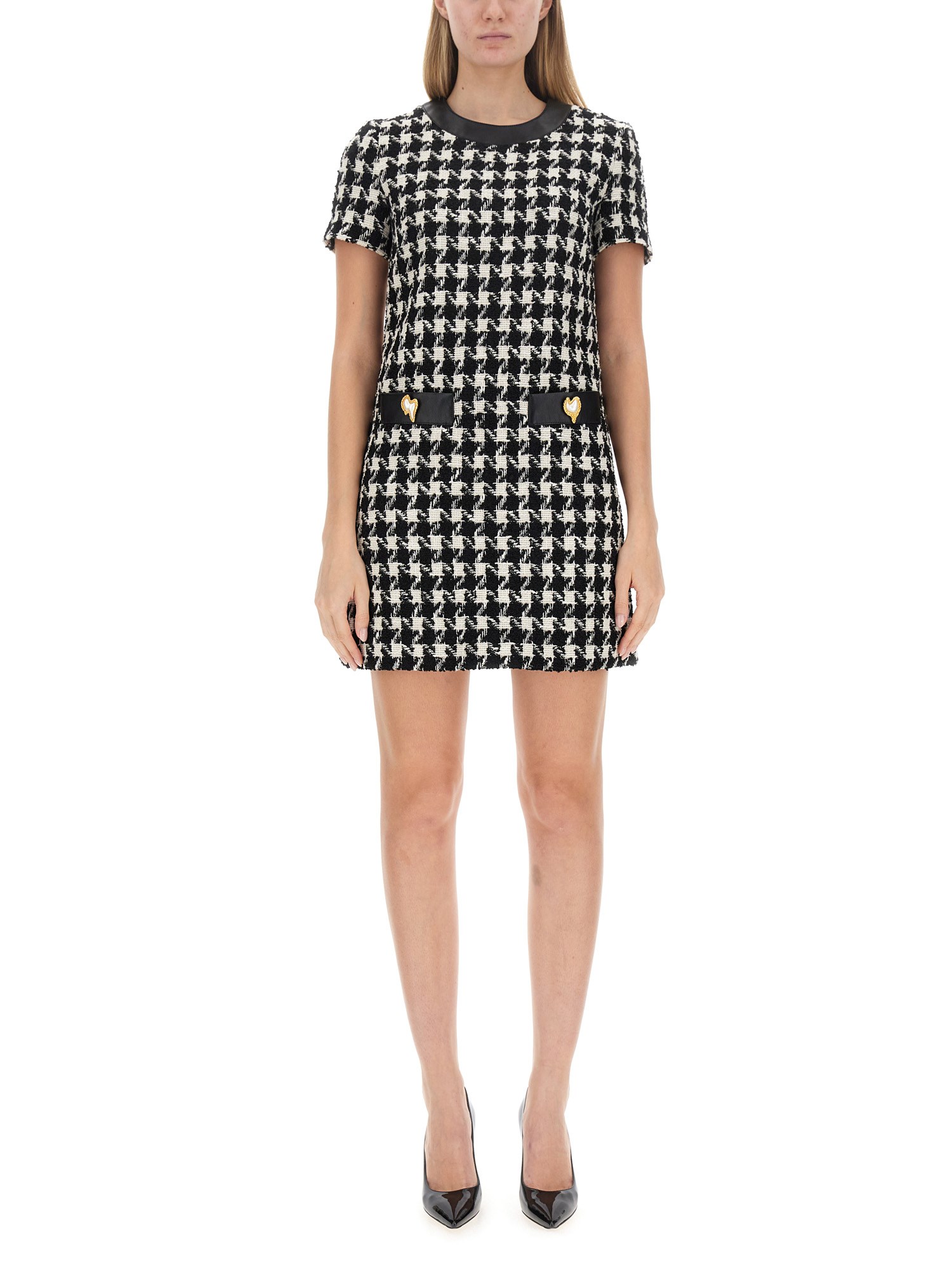 Moschino moschino houndstooth mini dress