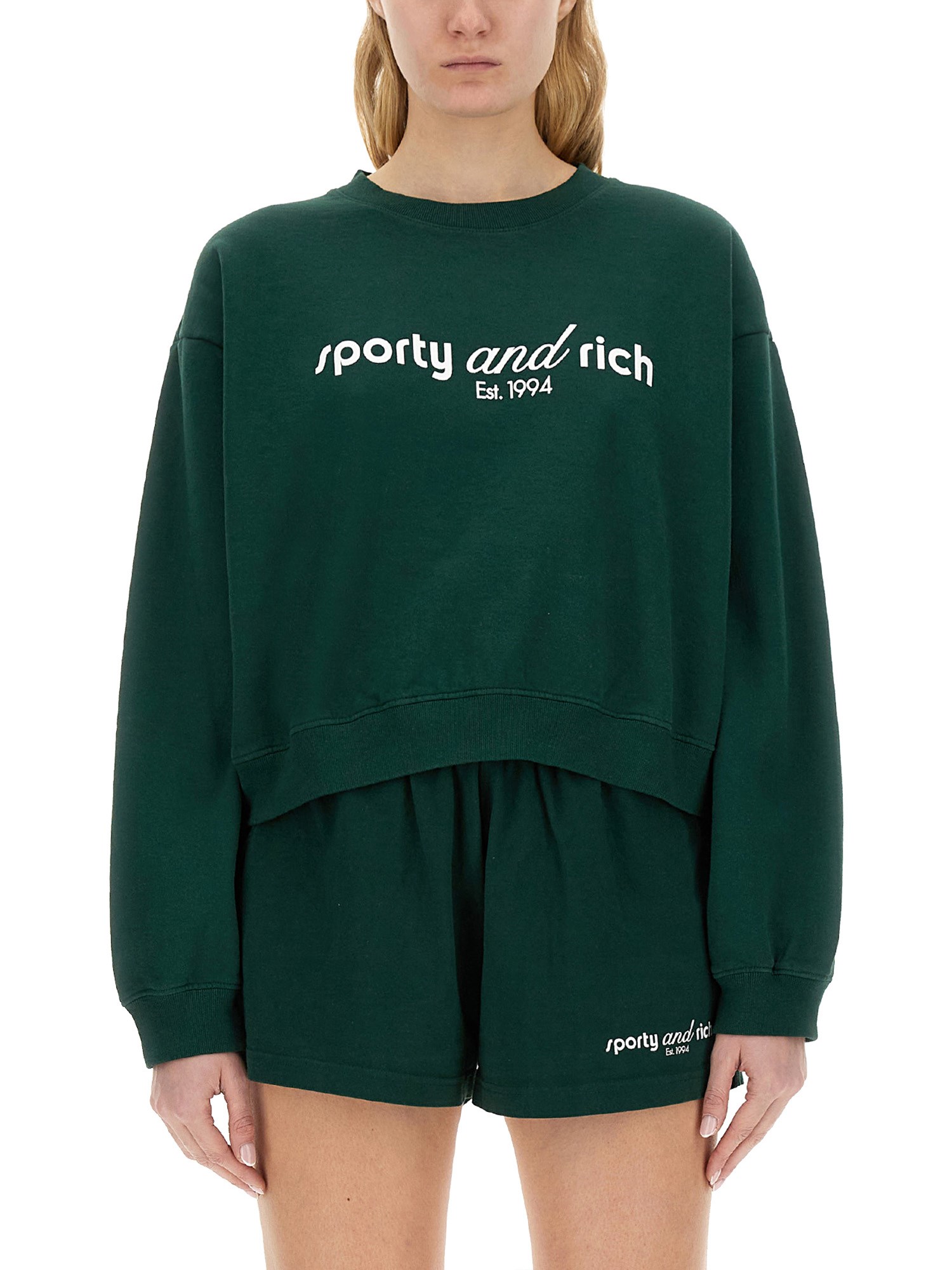 Sporty & Rich sporty & rich sweatshirt with logo