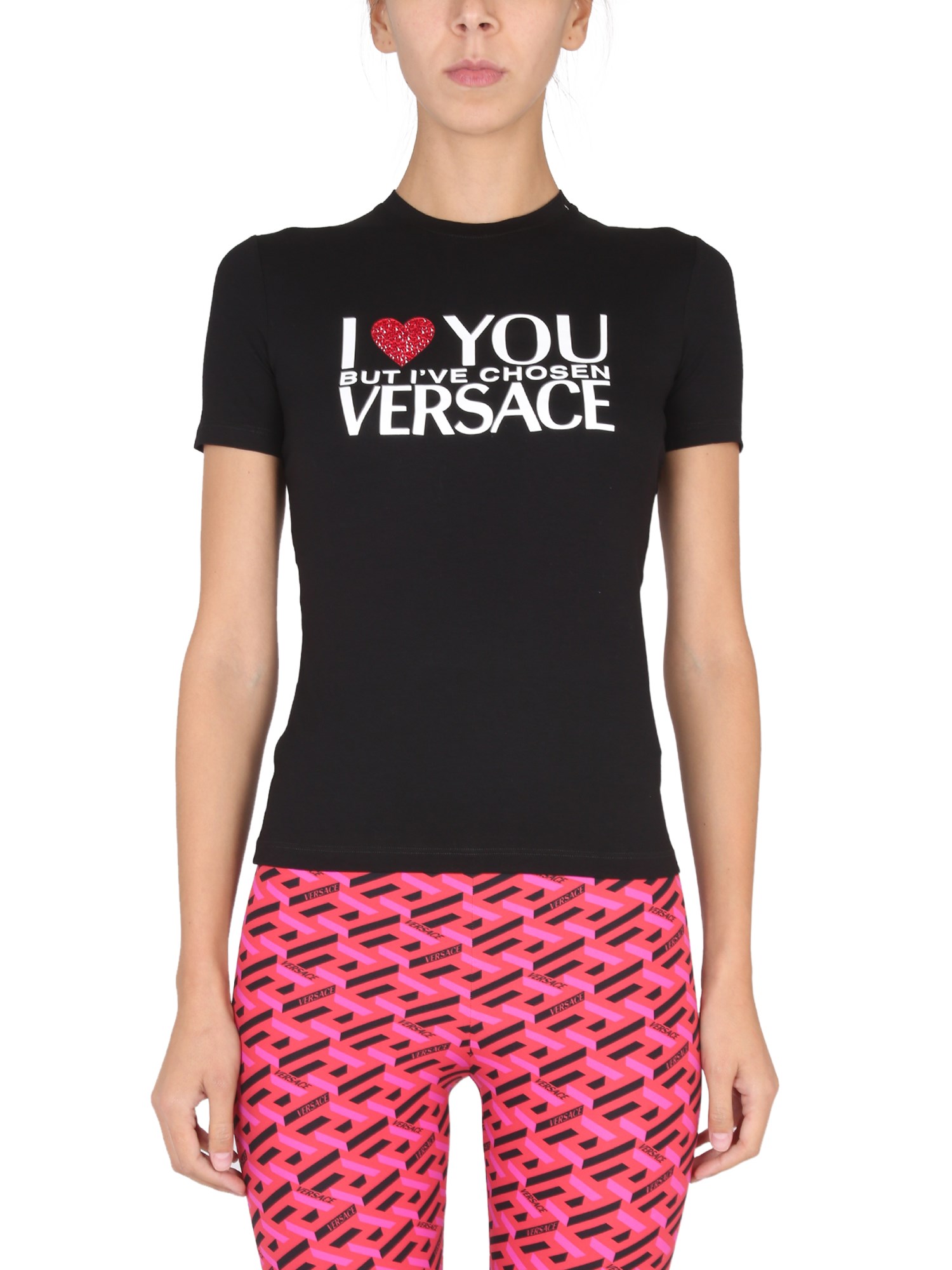 Versace versace t-shirt "i ♡ you but..."