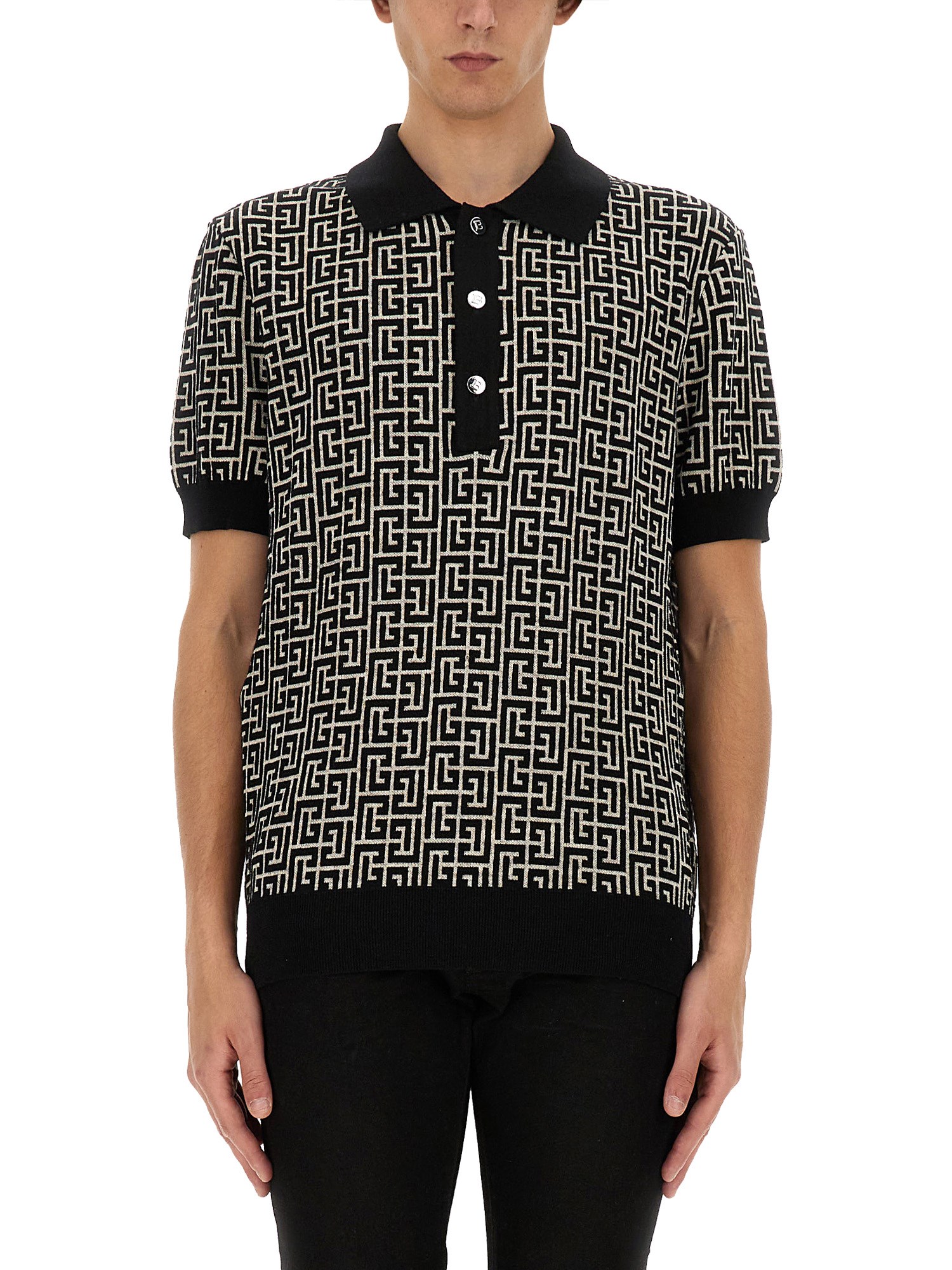 Balmain balmain monogram polo