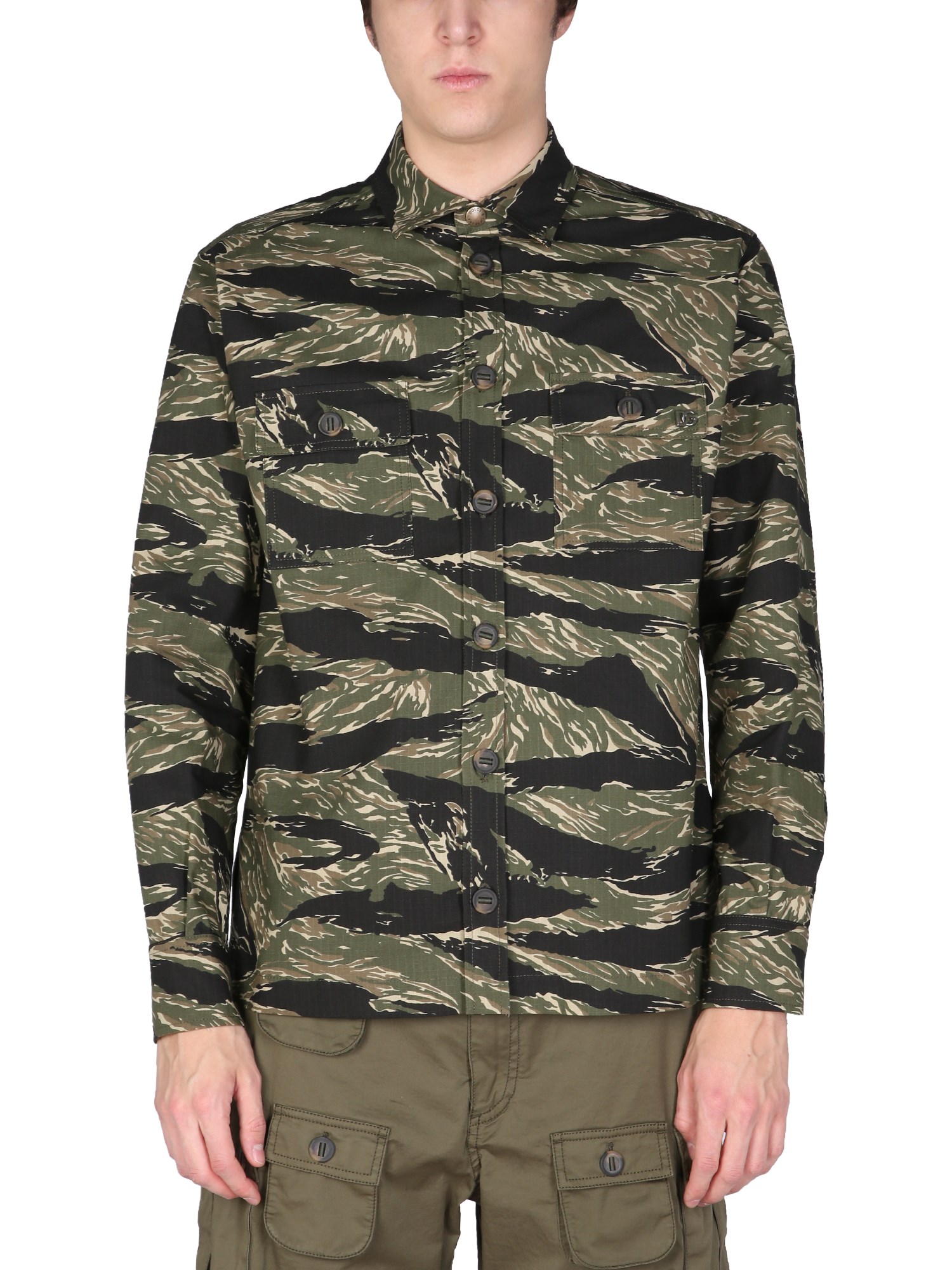 Dolce & Gabbana dolce & gabbana camouflage print shirt jacket