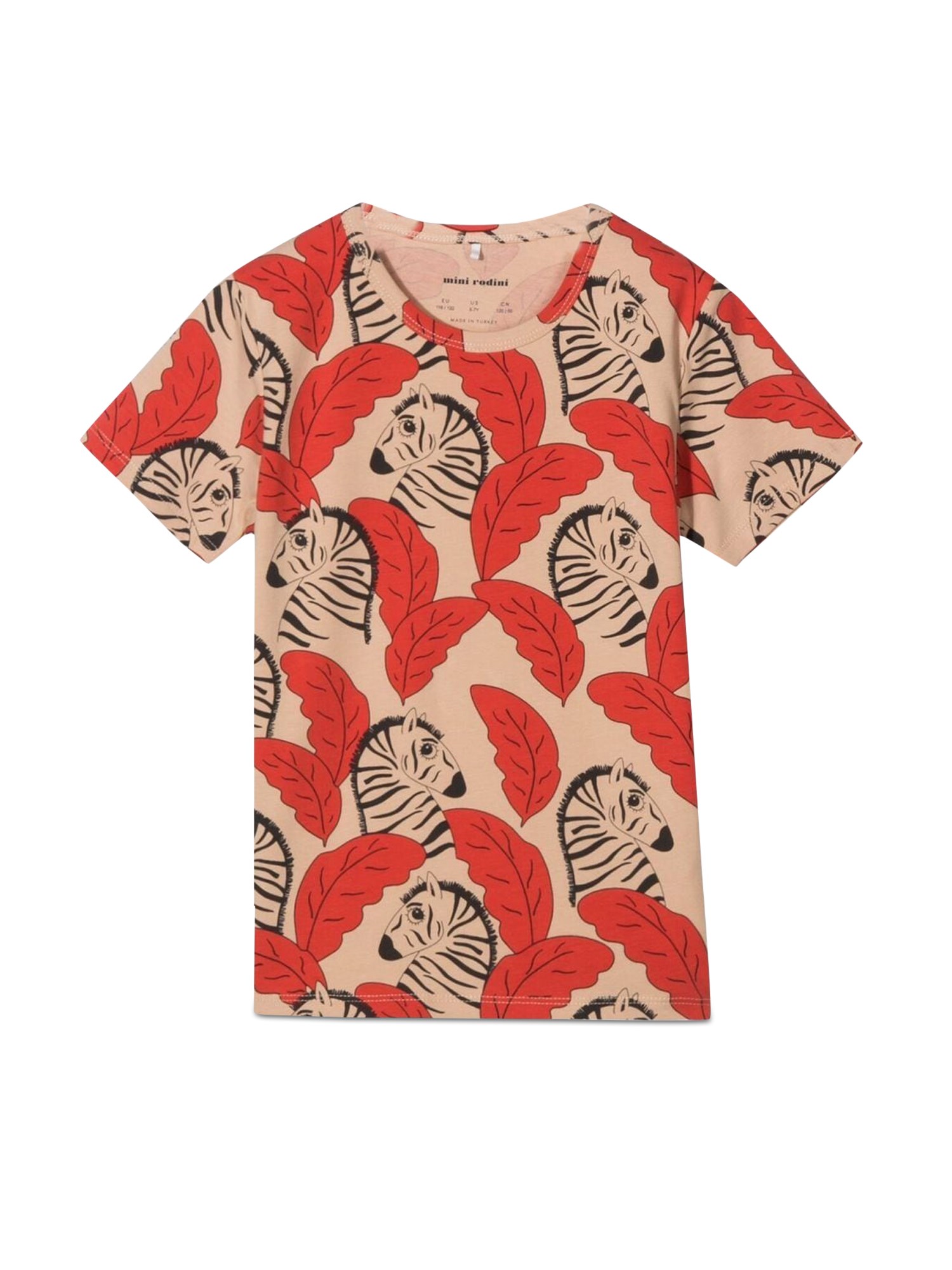 Mini Rodini mini rodini zebras aop ss tee