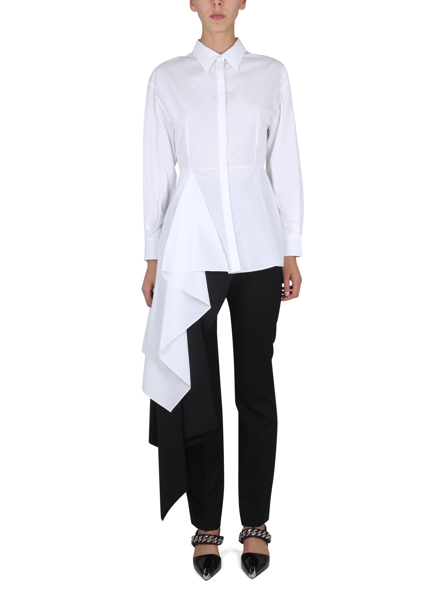 Alexander McQueen alexander mcqueen asymmetric shirt