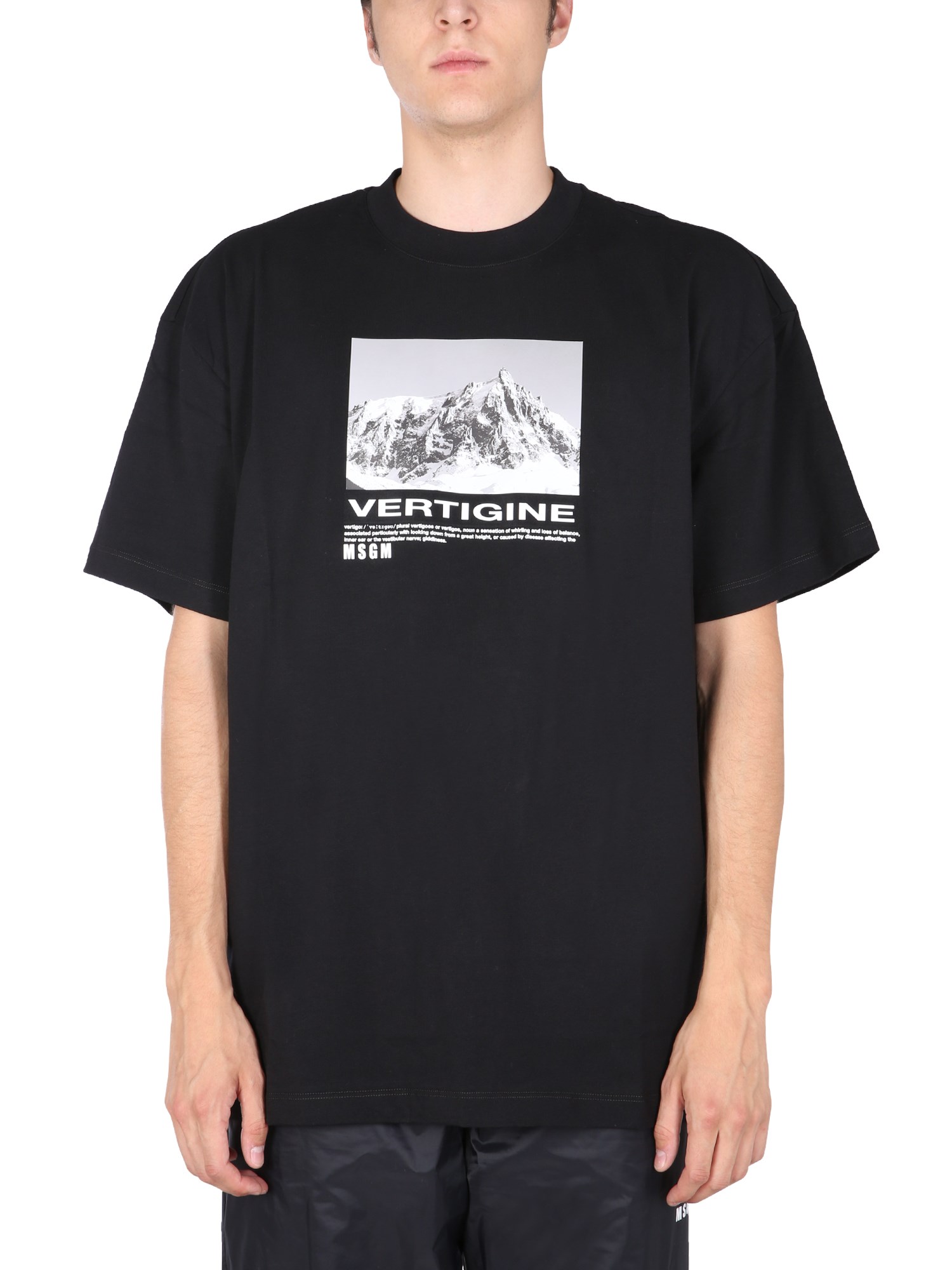 Msgm msgm t-shirt with vertigo print