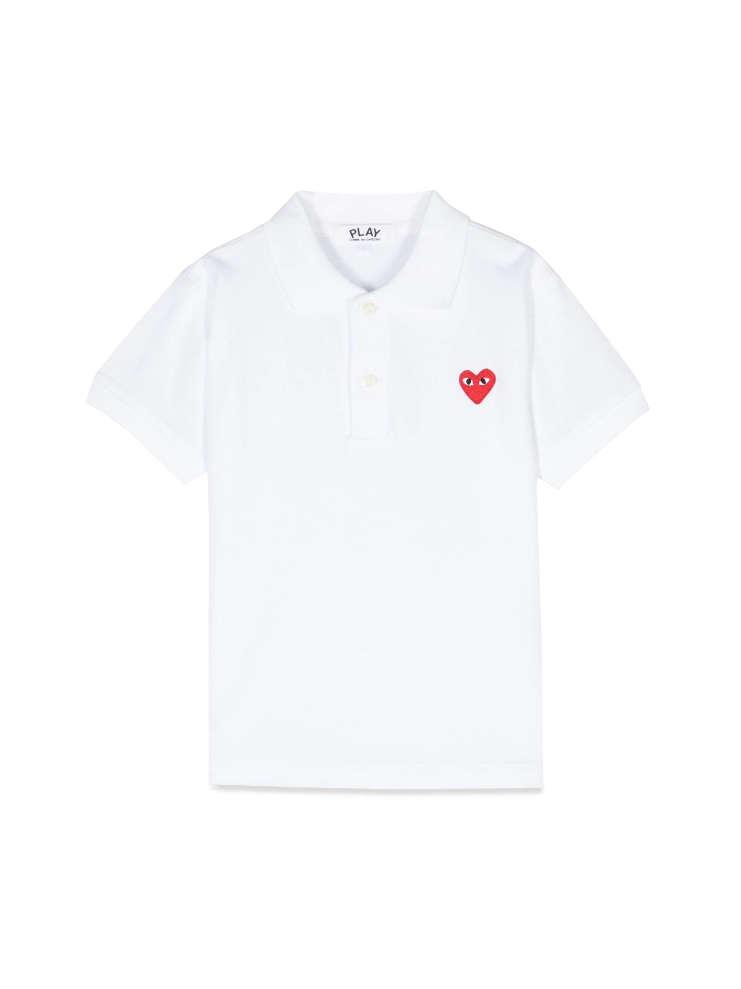 Comme Des Garçons Play comme des garcons play red heart m/c polo shirt