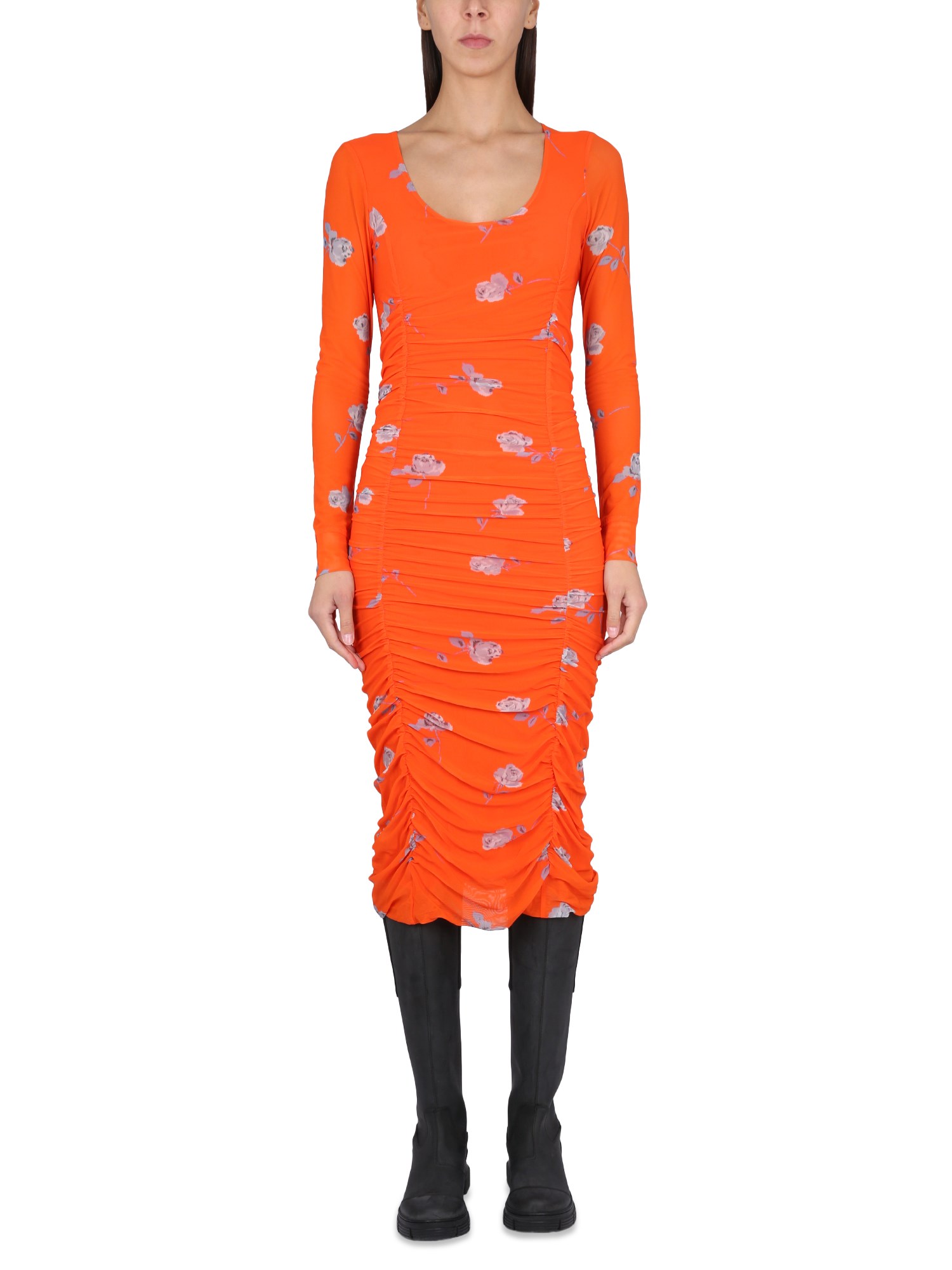 Ganni ganni flower print dress