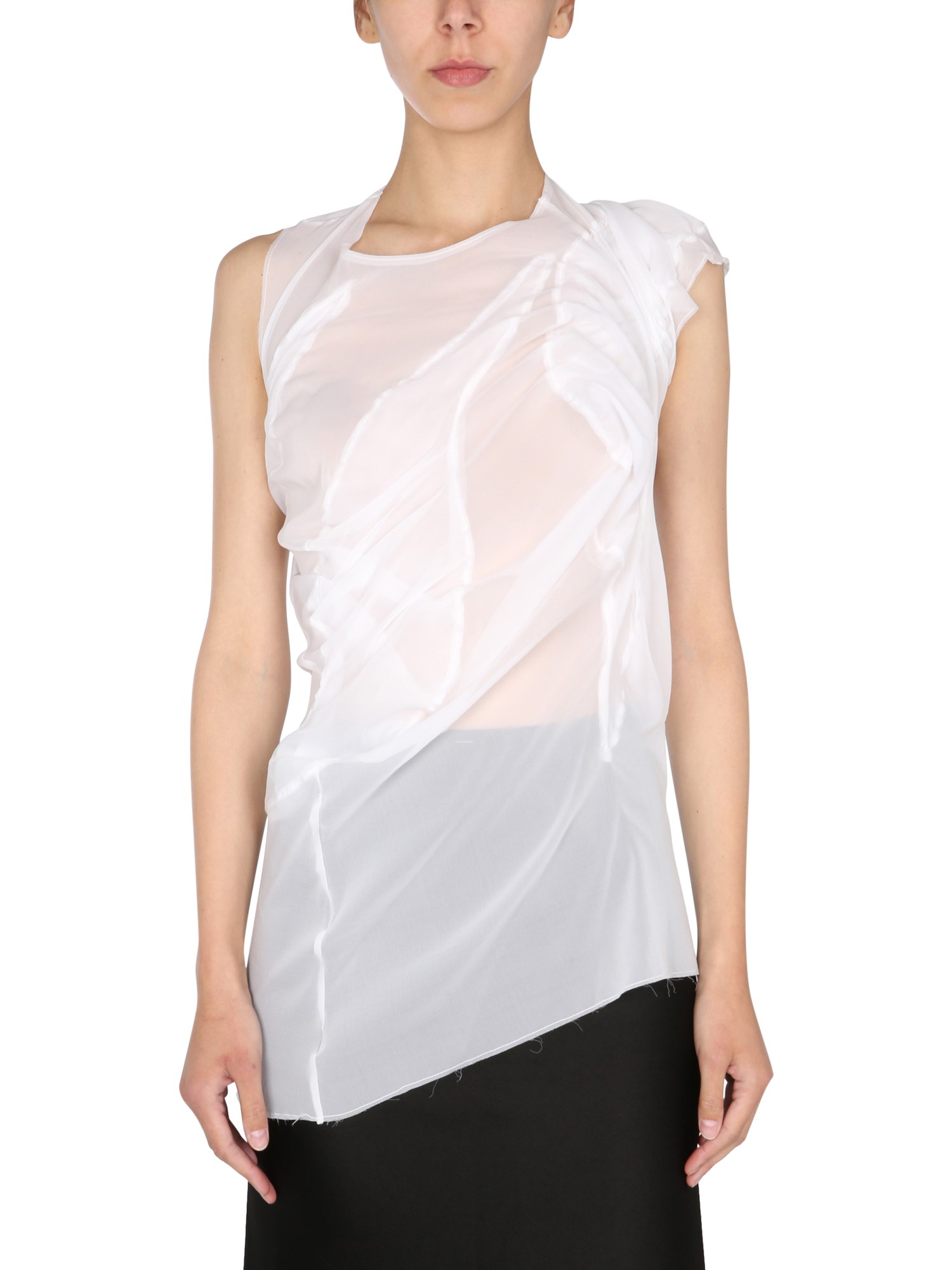 Maison Margiela maison margiela draped muslin top