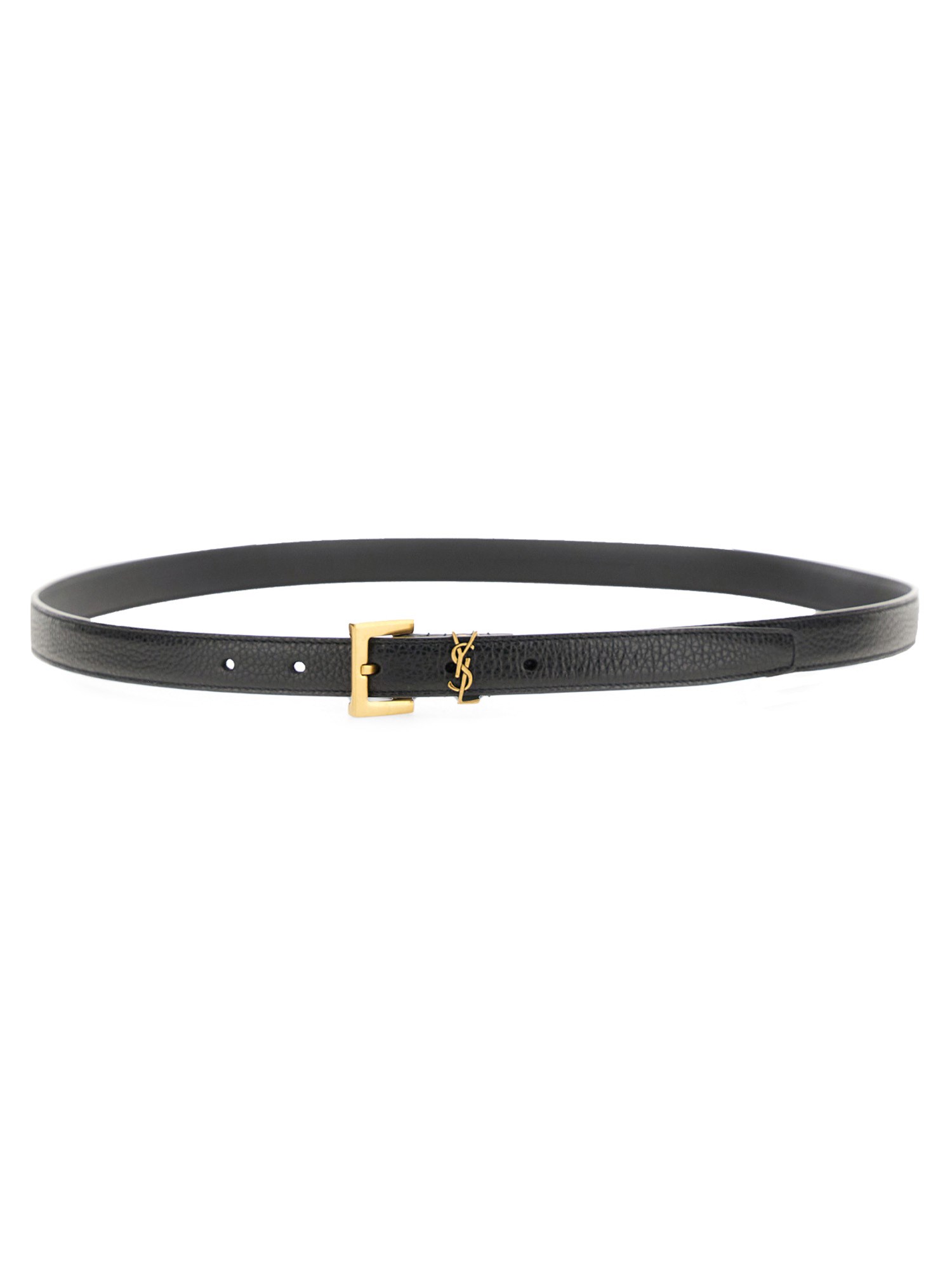 Saint Laurent saint laurent thin belt "cassandras"