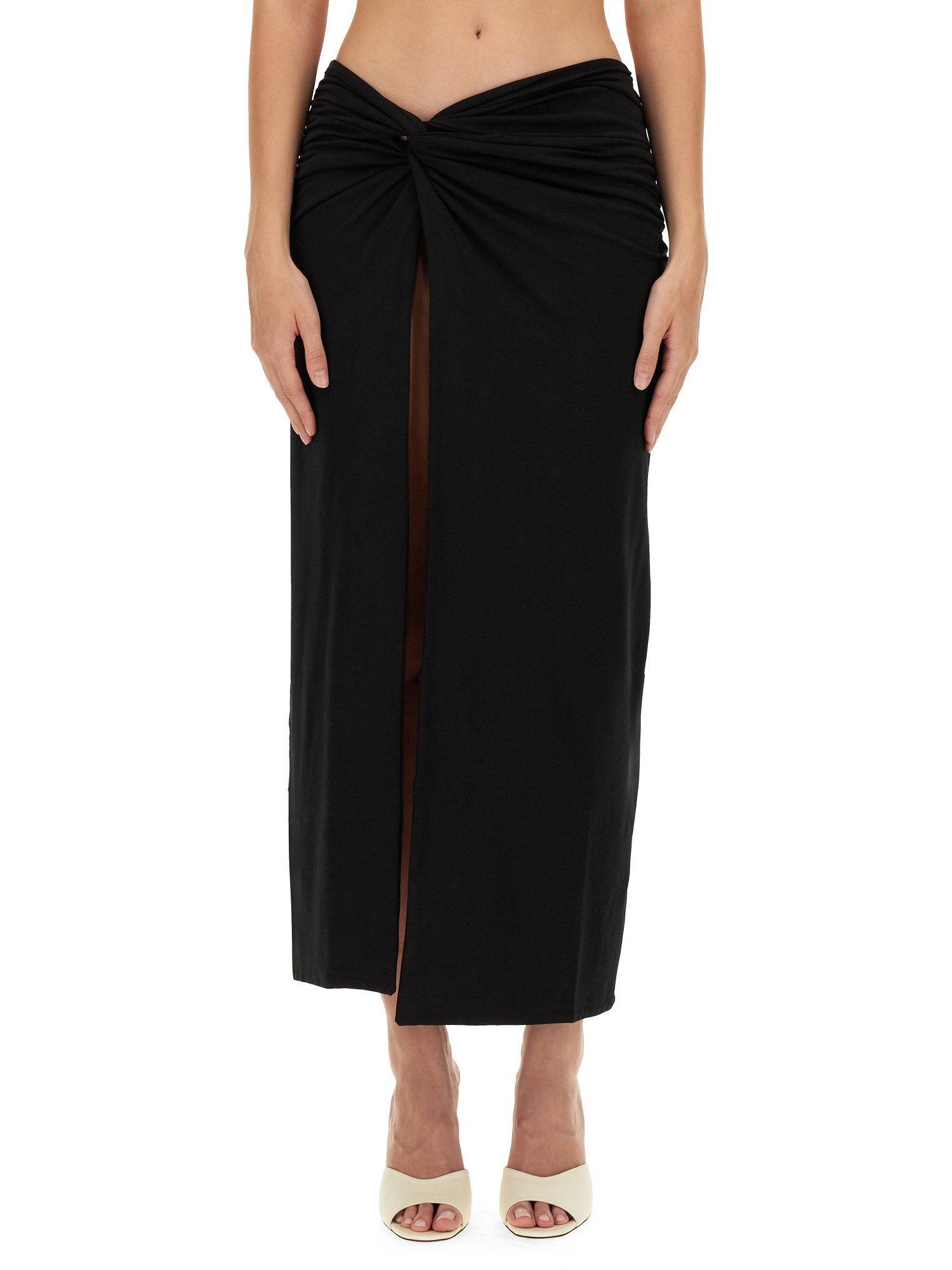  rotate birger christensen twisted skirt