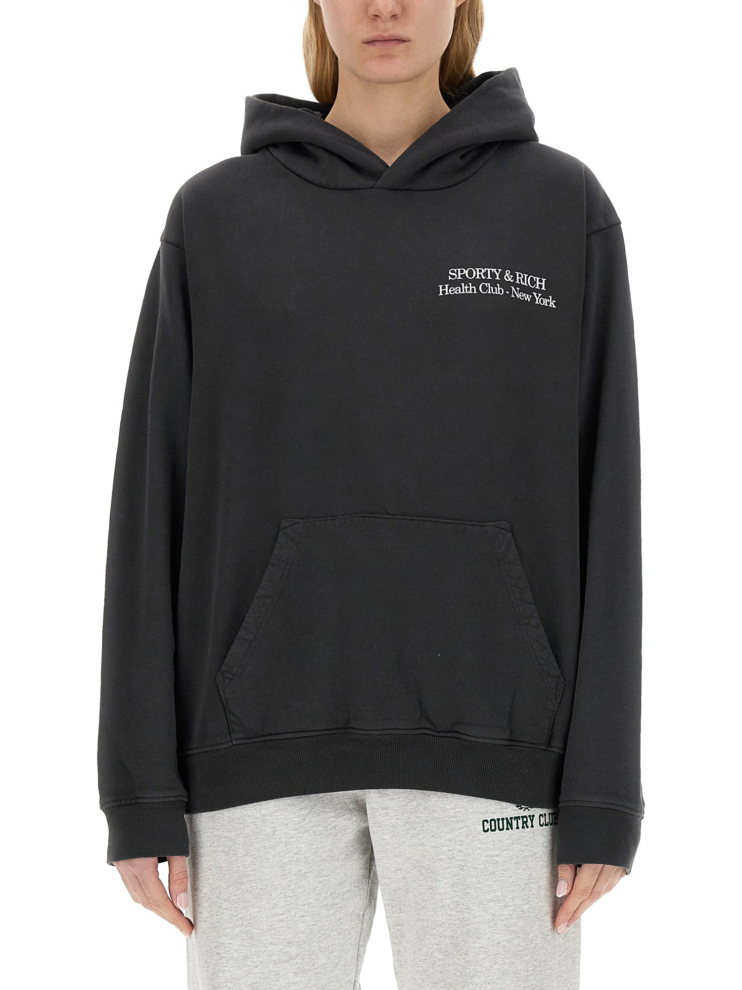 Sporty & Rich sporty & rich sweatshirt with logo