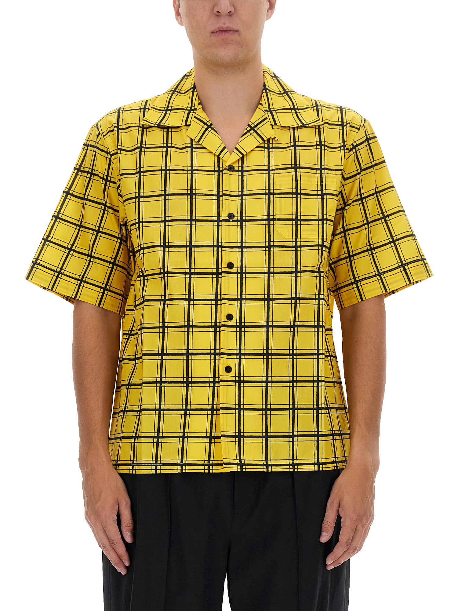 Marni marni check print shirt