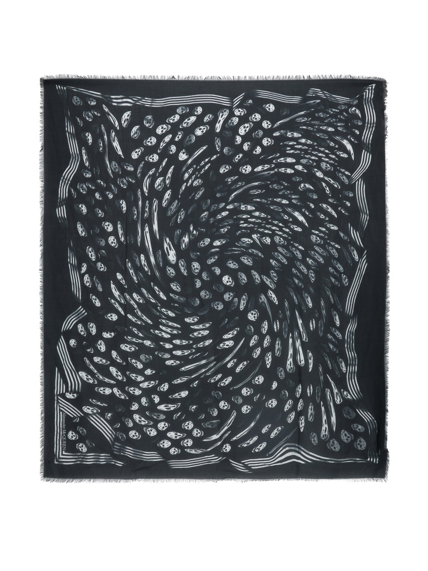 Alexander McQueen alexander mcqueen vortex print biker scarf