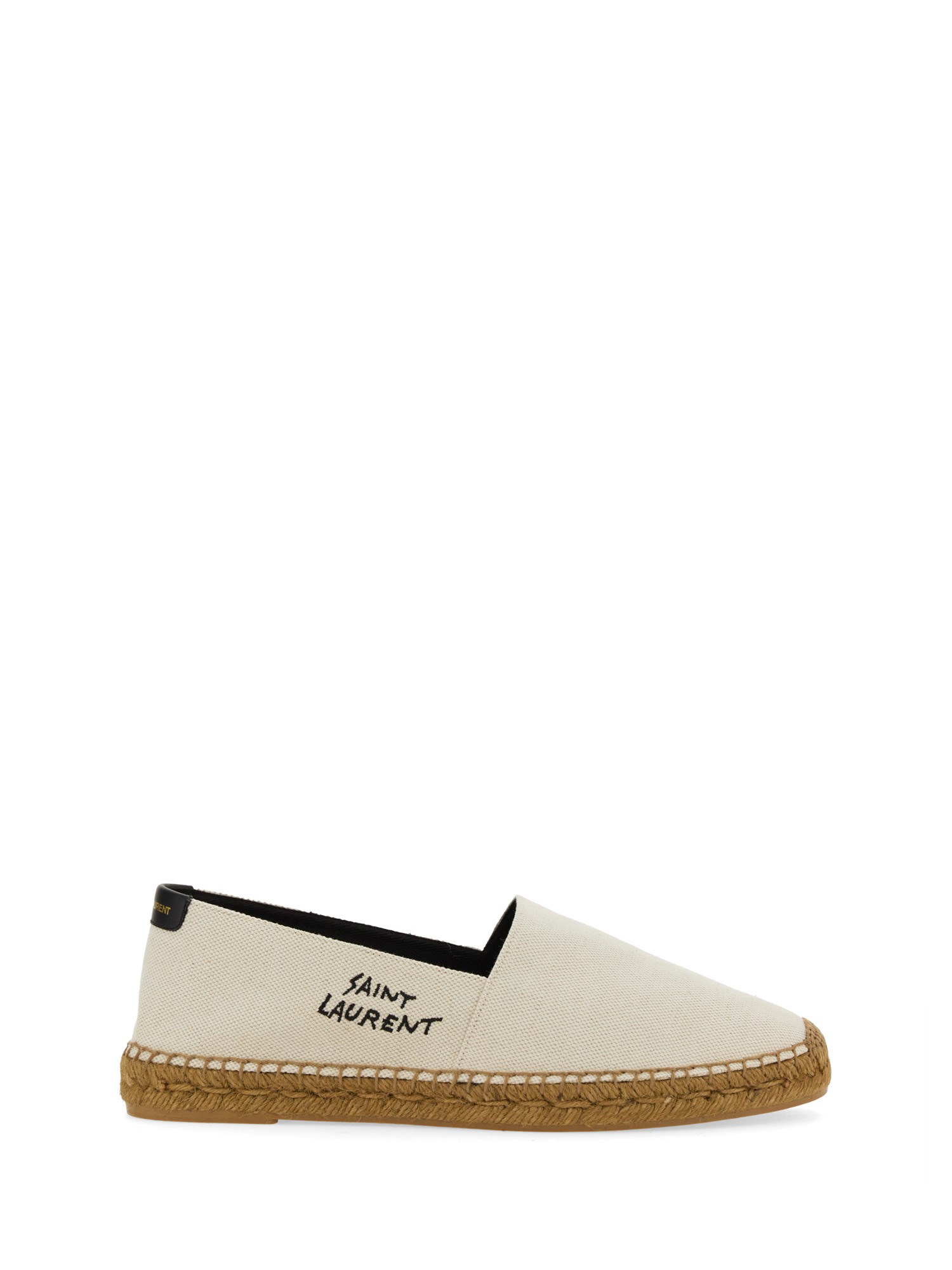 Saint Laurent saint laurent espadrille with embroidered logo