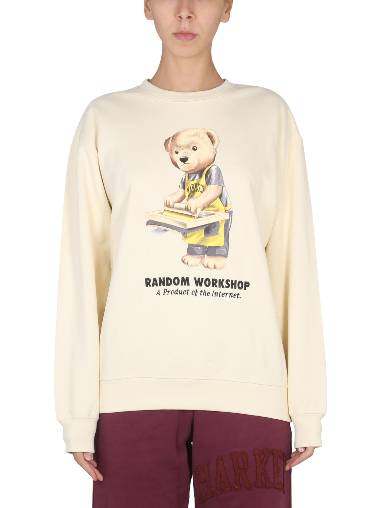 market market random workshop bear sweatshirt