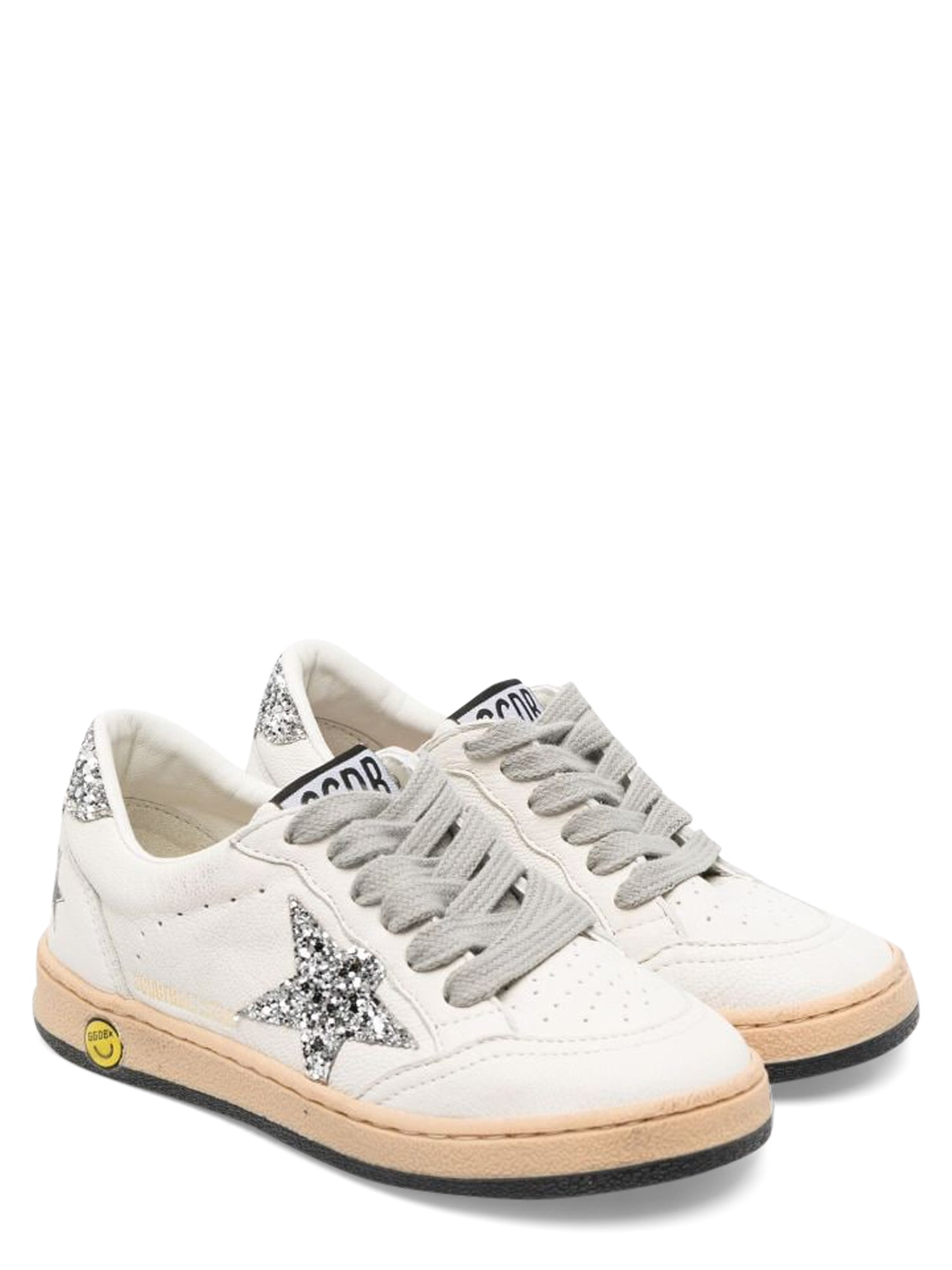 Golden Goose golden goose ballstar nappa upper toe and spur leather star suede heel