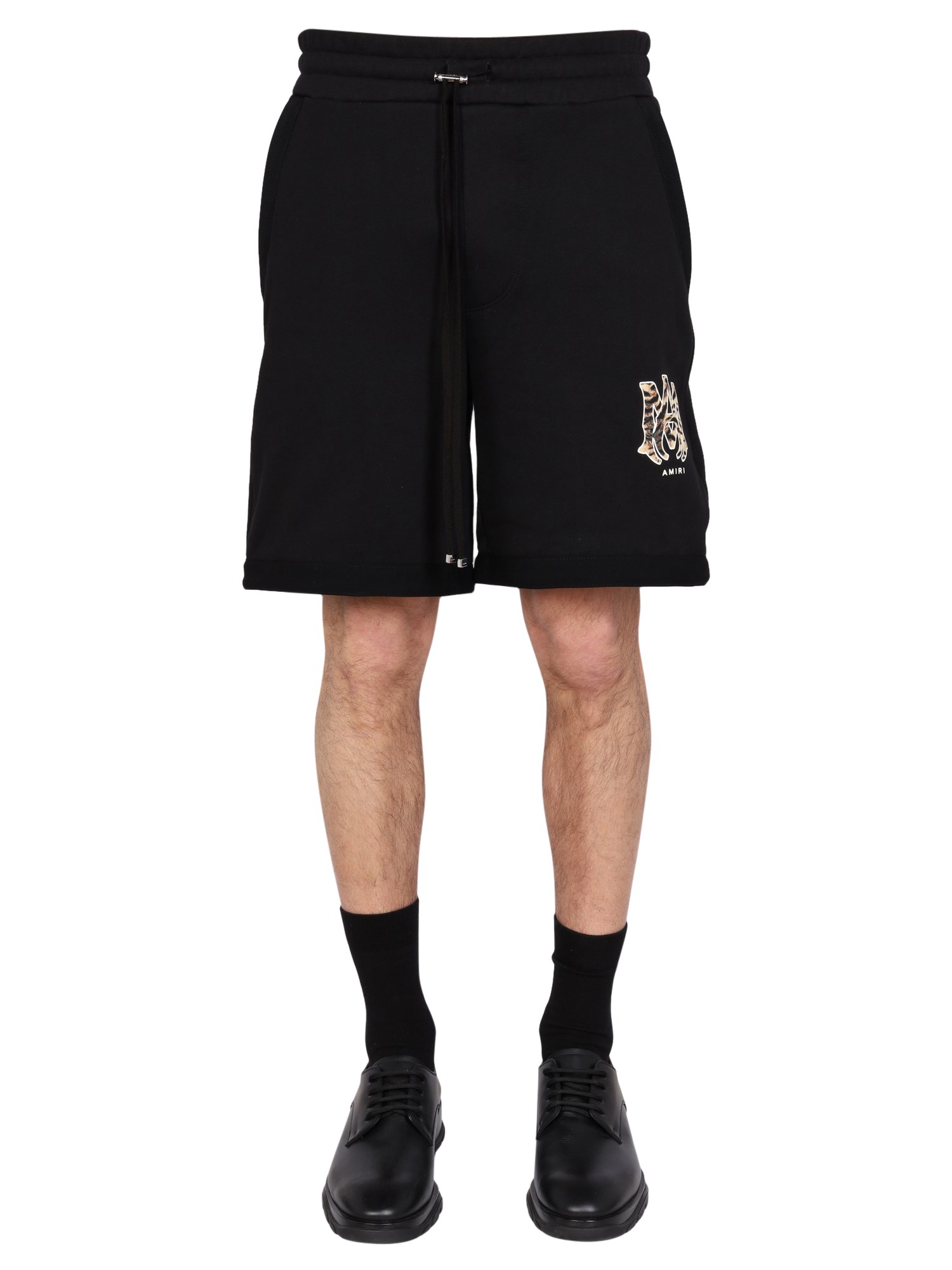 Amiri amiri "tiger" logo print shorts