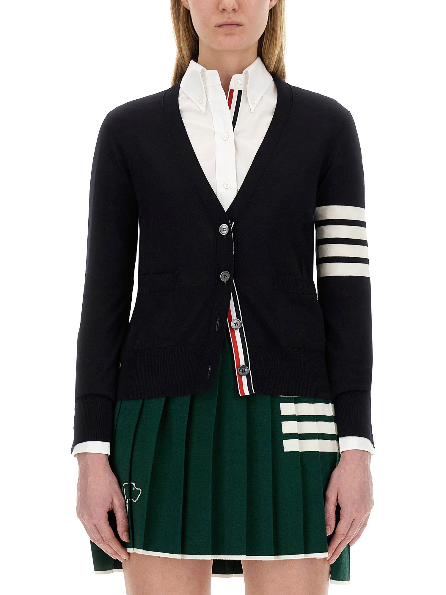 Thom Browne thom browne virgin wool cardigan