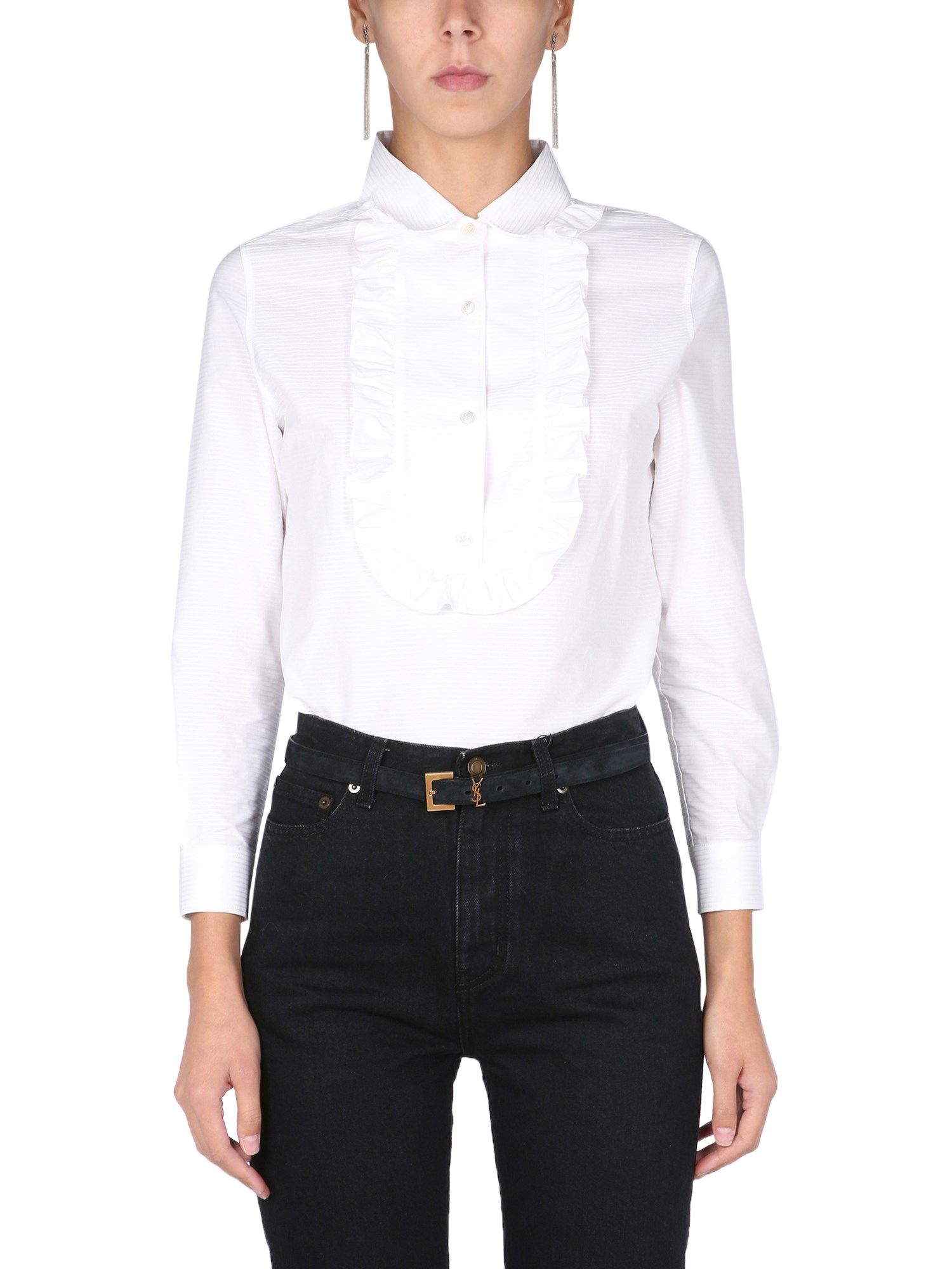 Saint Laurent saint laurent blouse with ruche