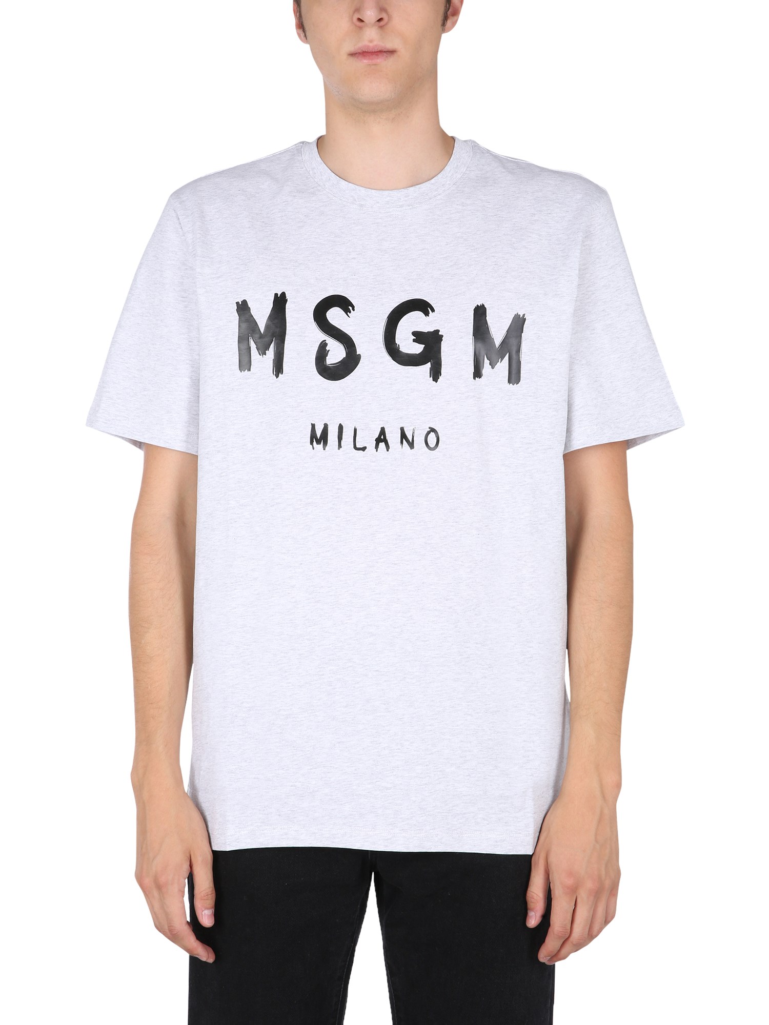 Msgm msgm t-shirt with brushed logo