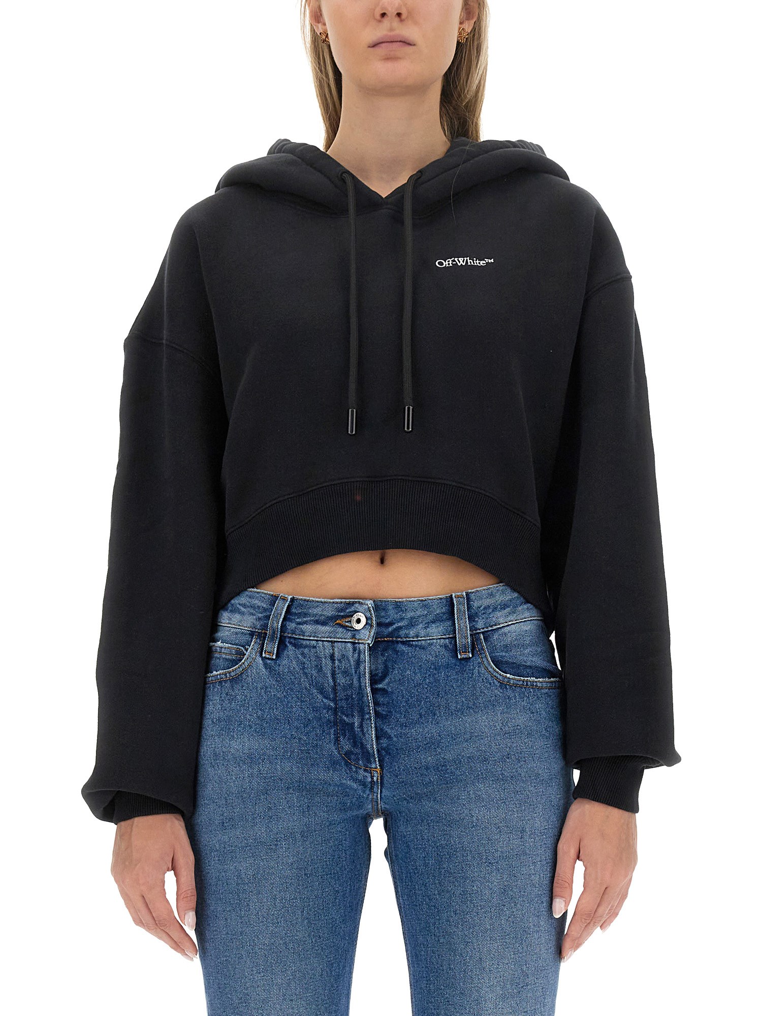 OFF-WHITE off-white cropped sweatshirt