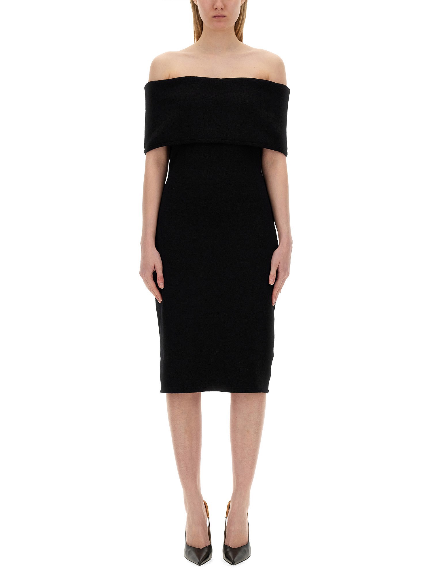 Bottega Veneta bottega veneta textured nylon dress