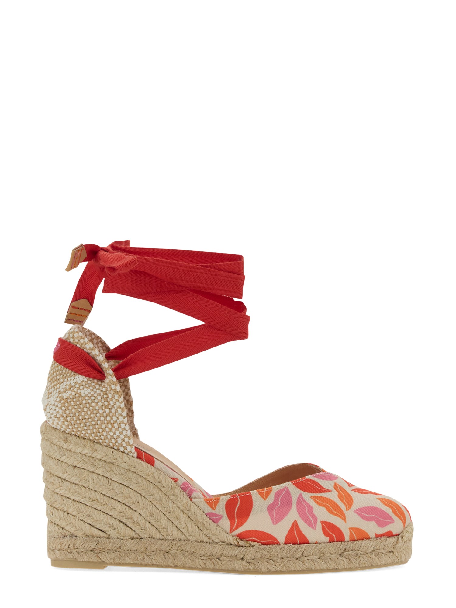 Castañer castaner clear espadrille with print