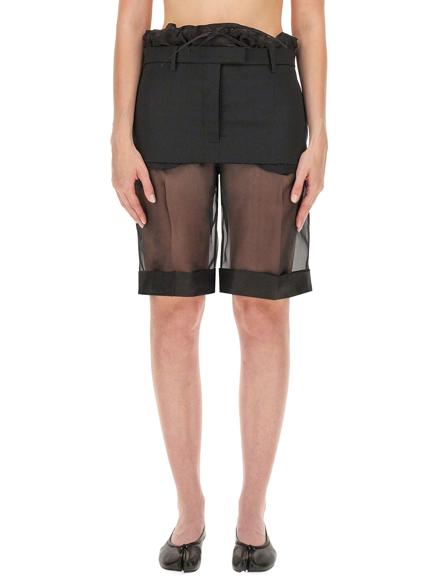 Maison Margiela maison margiela layered effect pants skirt