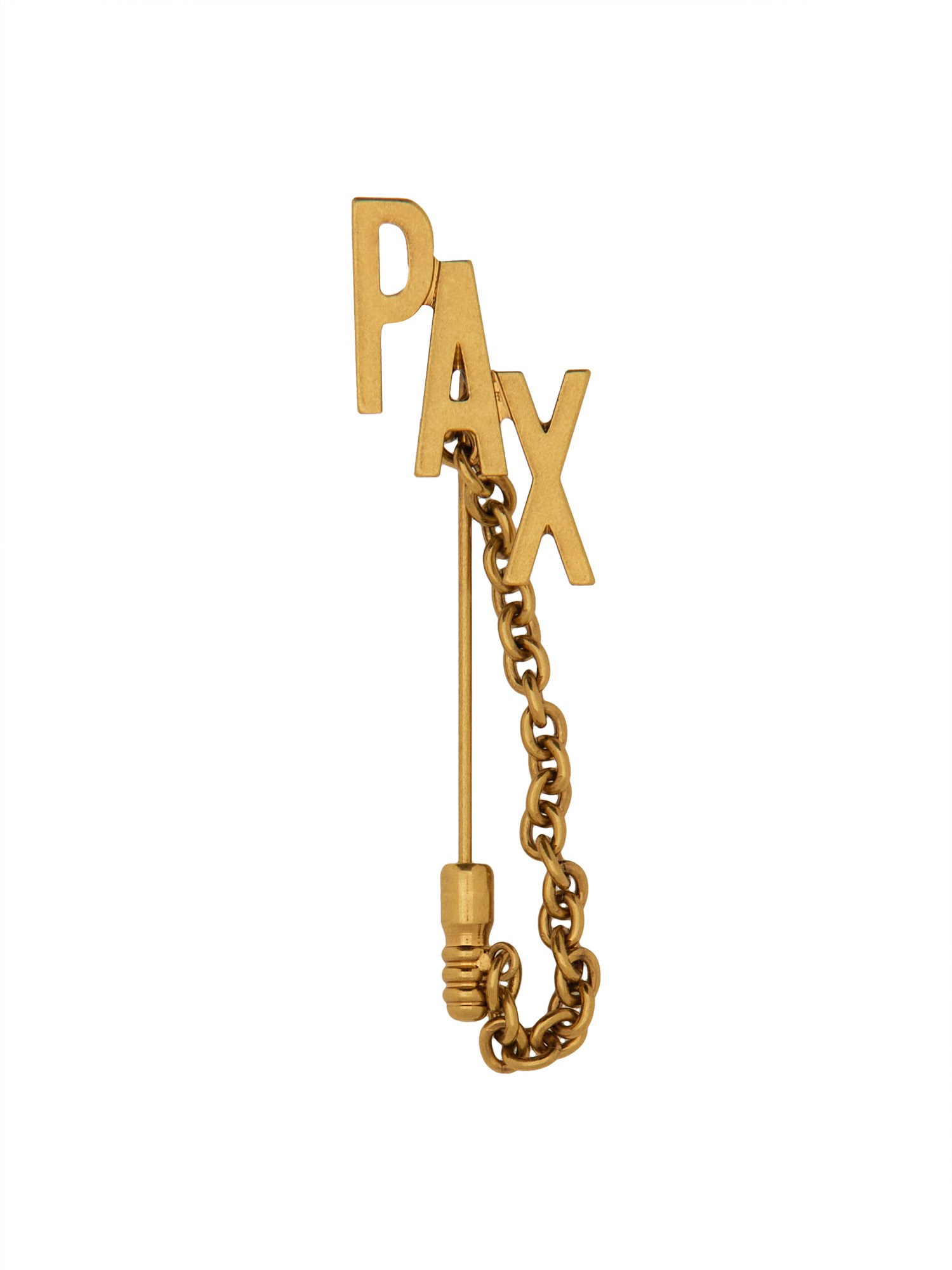 Moschino moschino brooch with chain pax