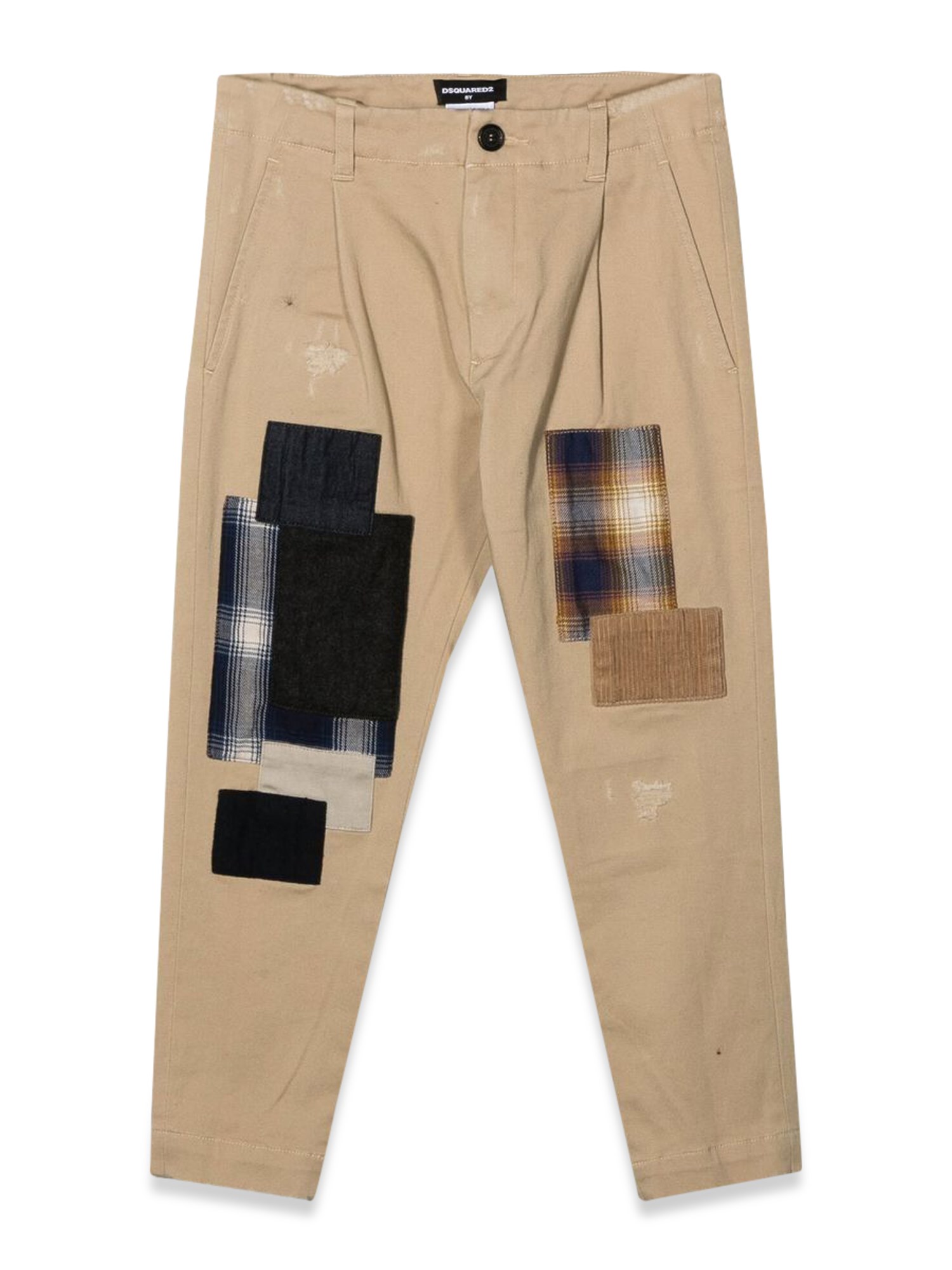 dsquared dsquared pants with patches