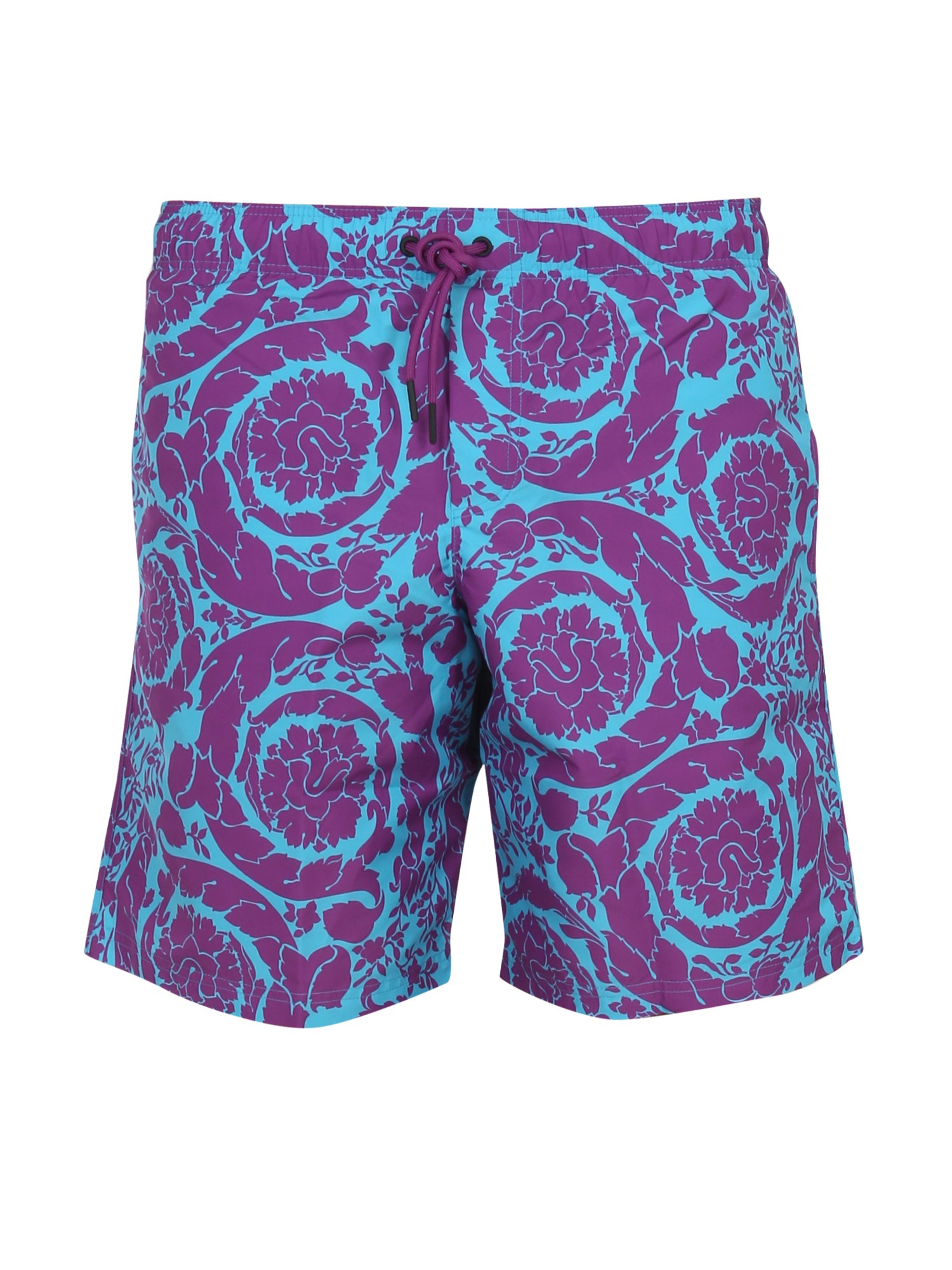 Versace versace silhouette baroque beach bermuda shorts