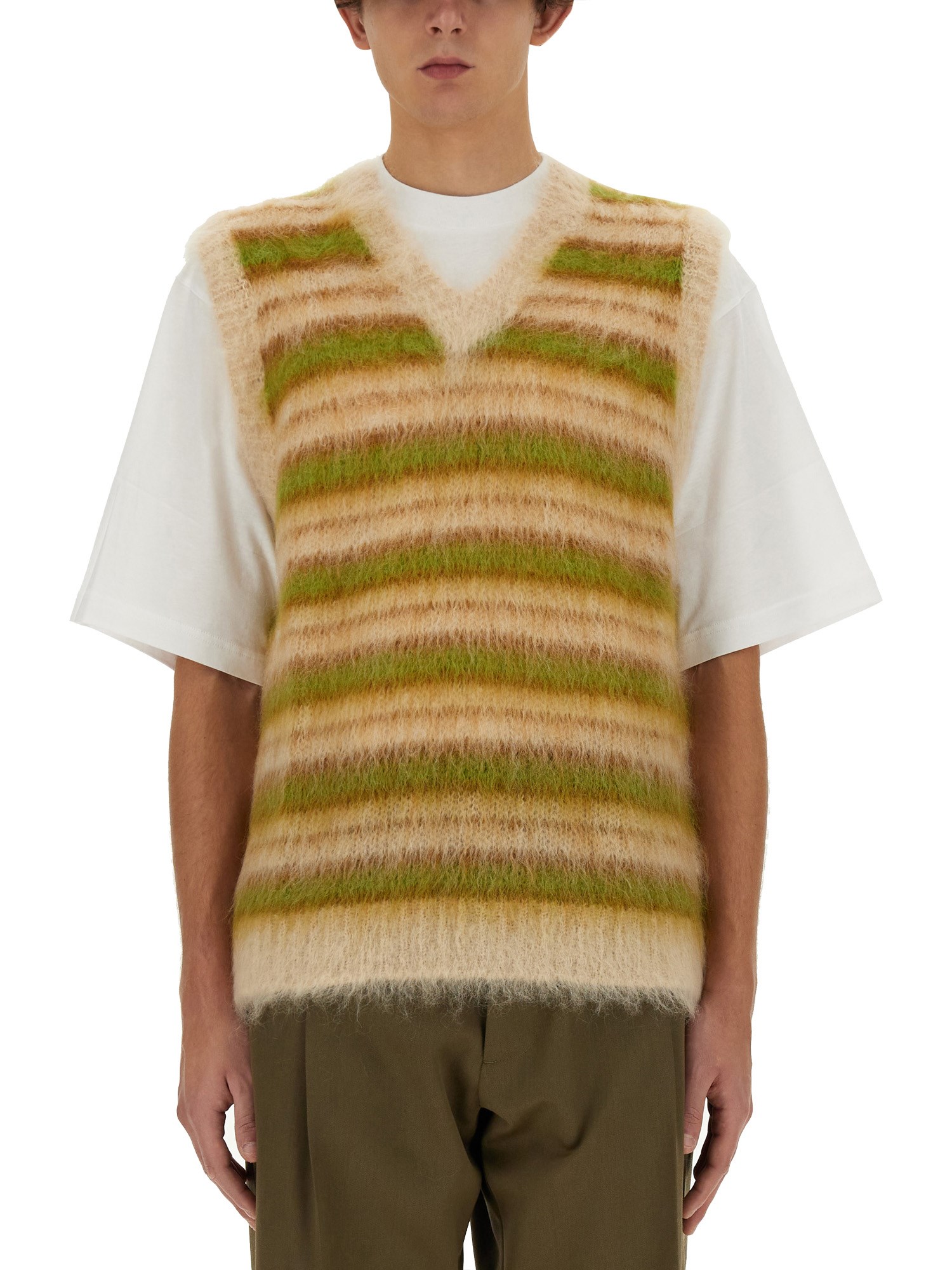 Marni marni striped vest