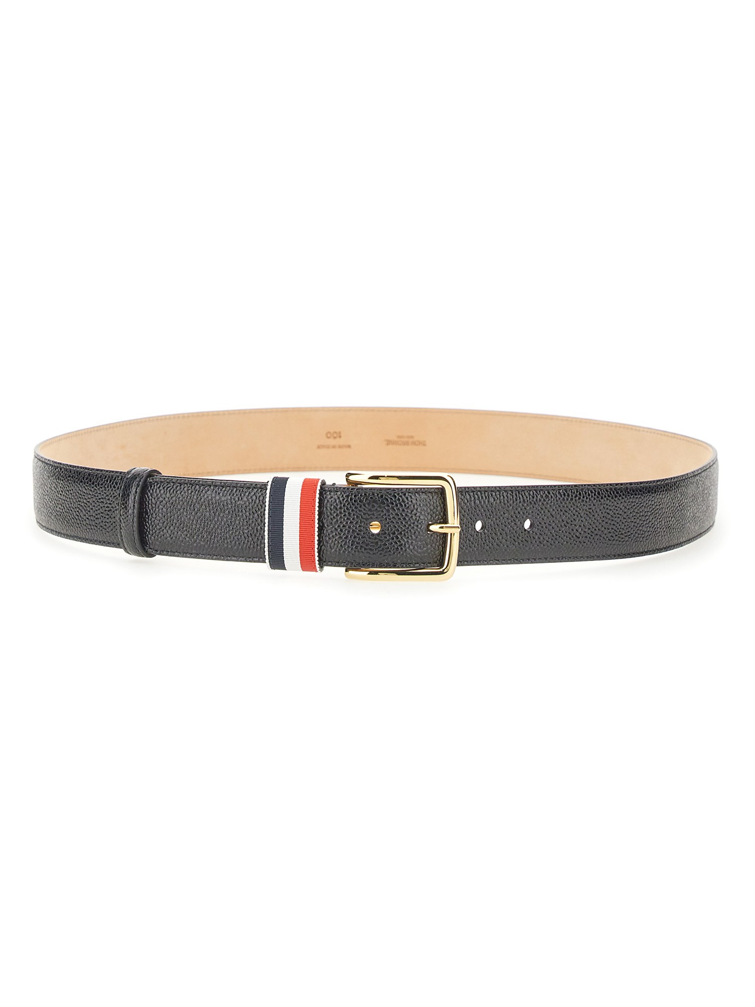 Thom Browne thom browne belt with rwb loop