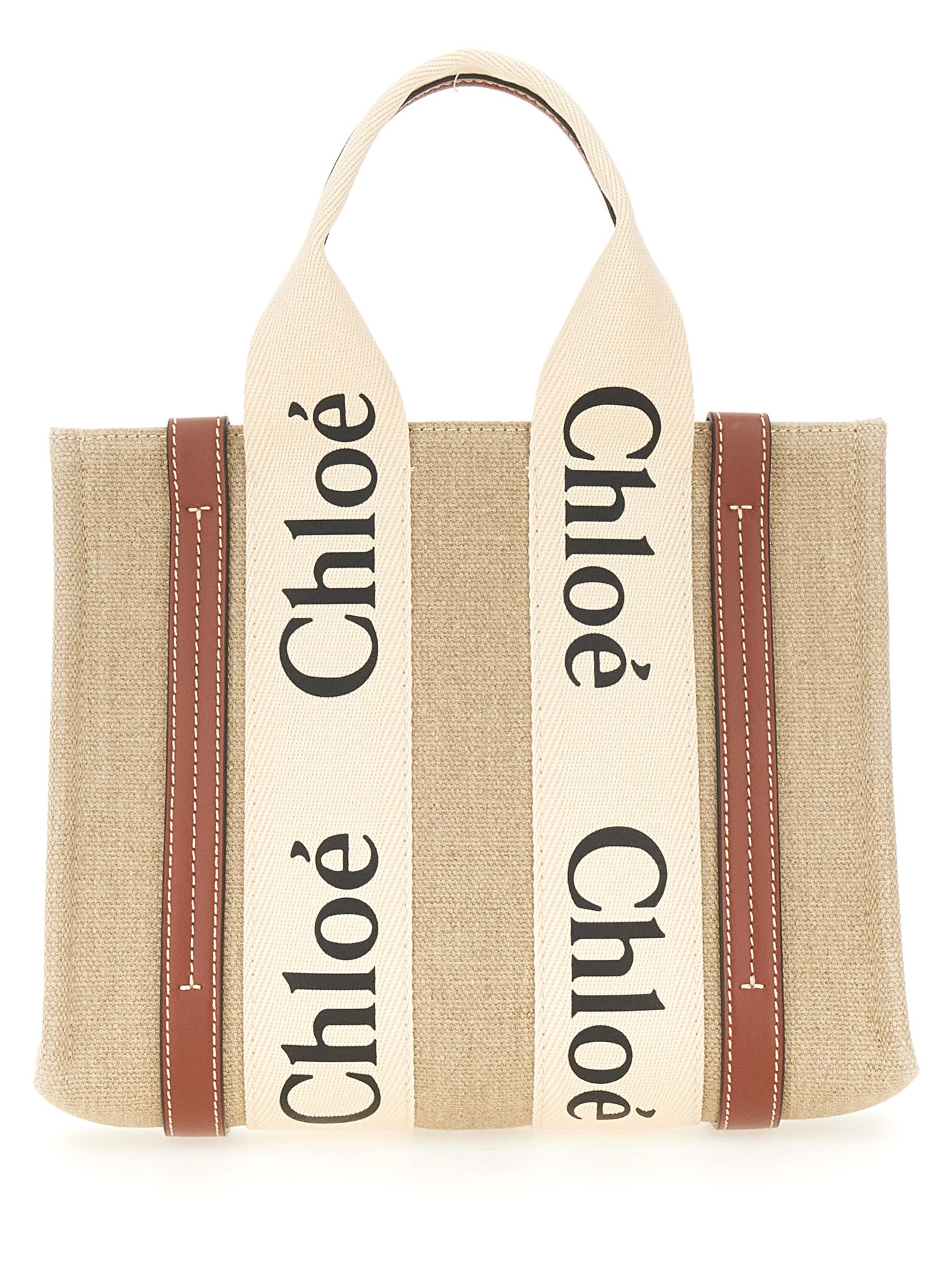  chloe' small "woody" tote bag