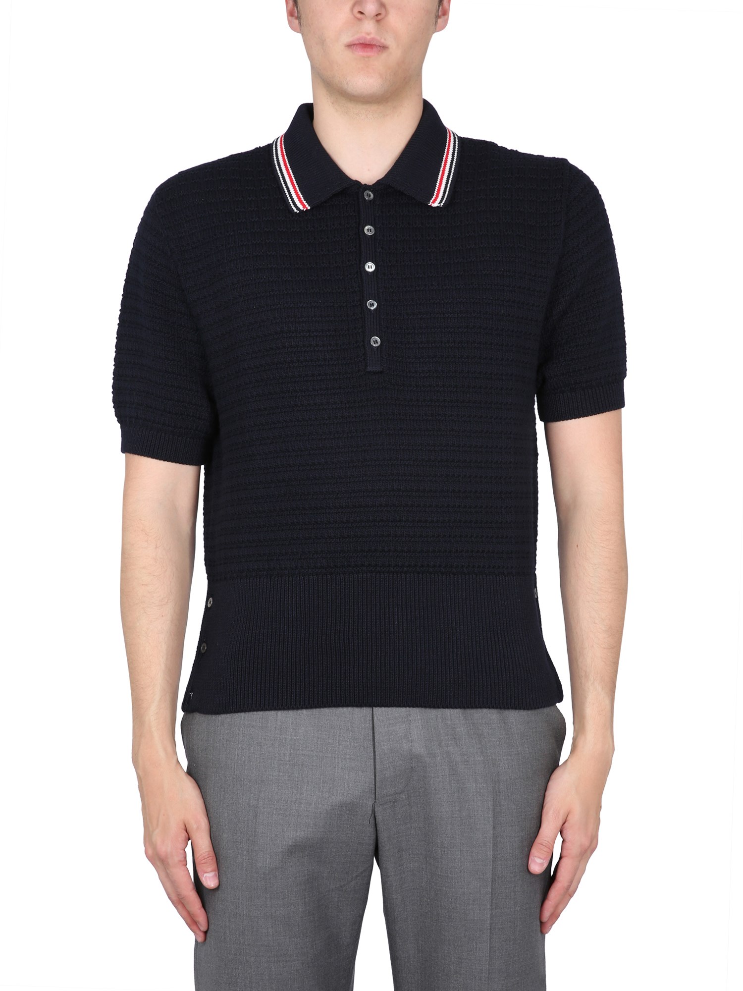 Thom Browne thom browne polo rwb stripe