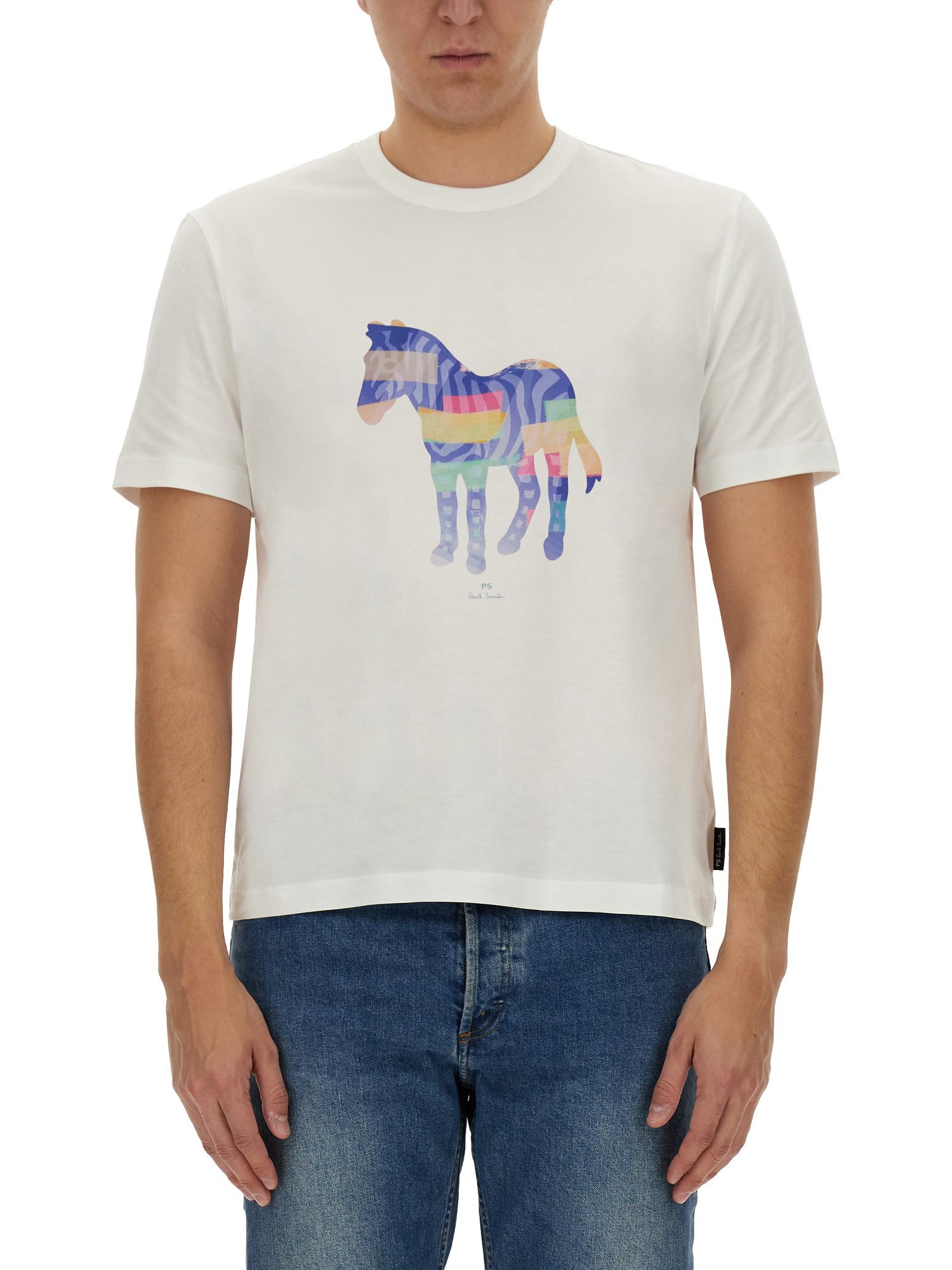  ps by paul smith zebra print t-shirt