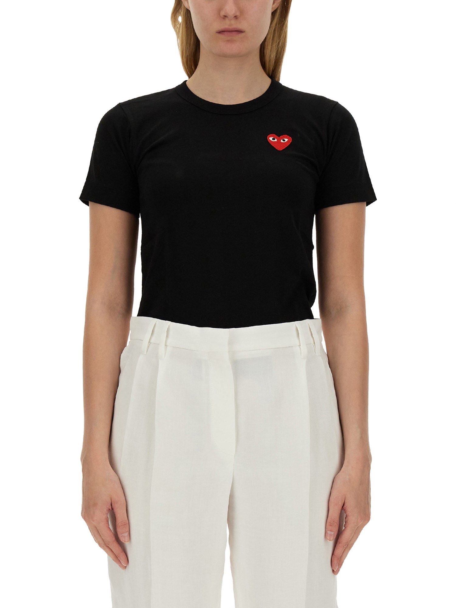 Comme Des Garçons Play comme des garcons play jersey t-shirt