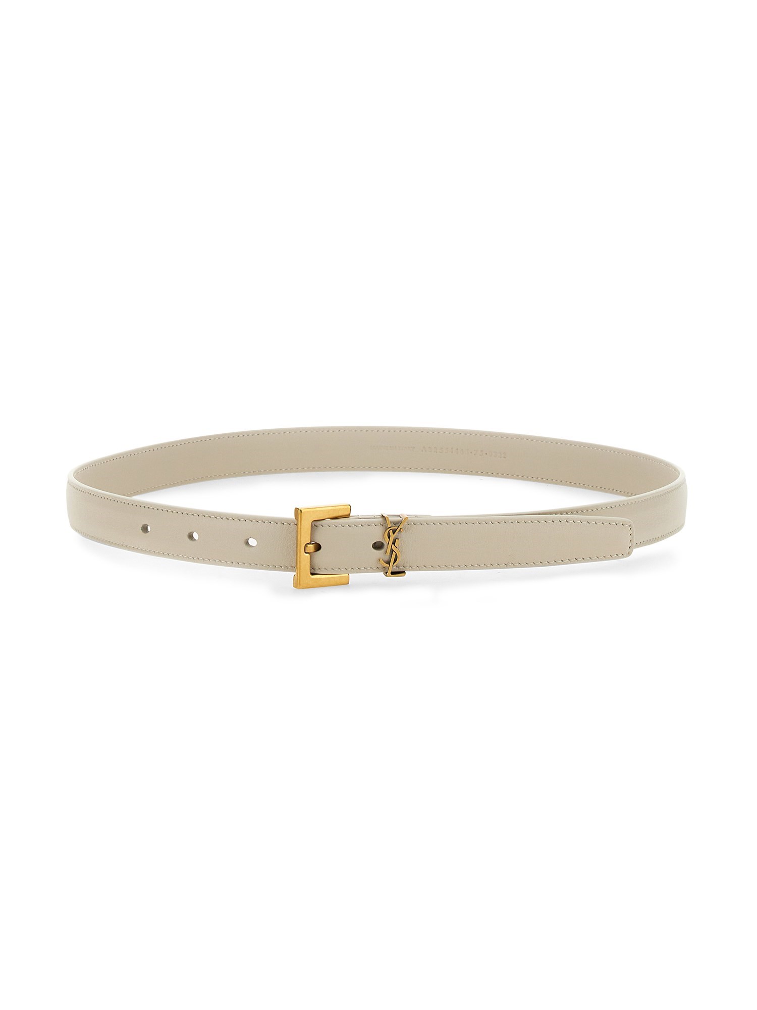 Saint Laurent saint laurent thin "cassandras" belt