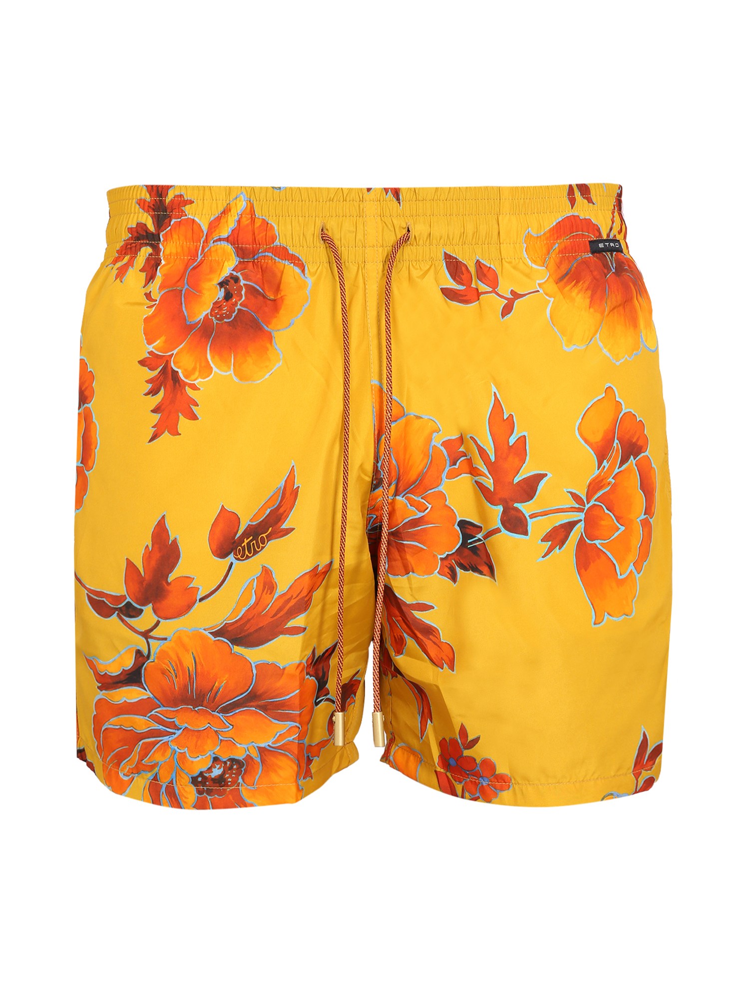 Etro etro boxer swimsuit with maxi floral print