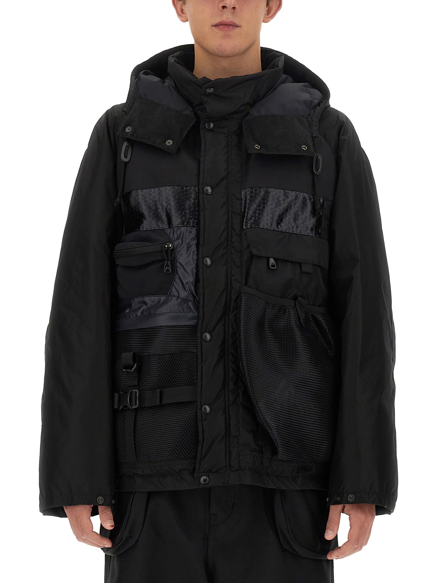  junya watanabe man jacket with contrasting inserts