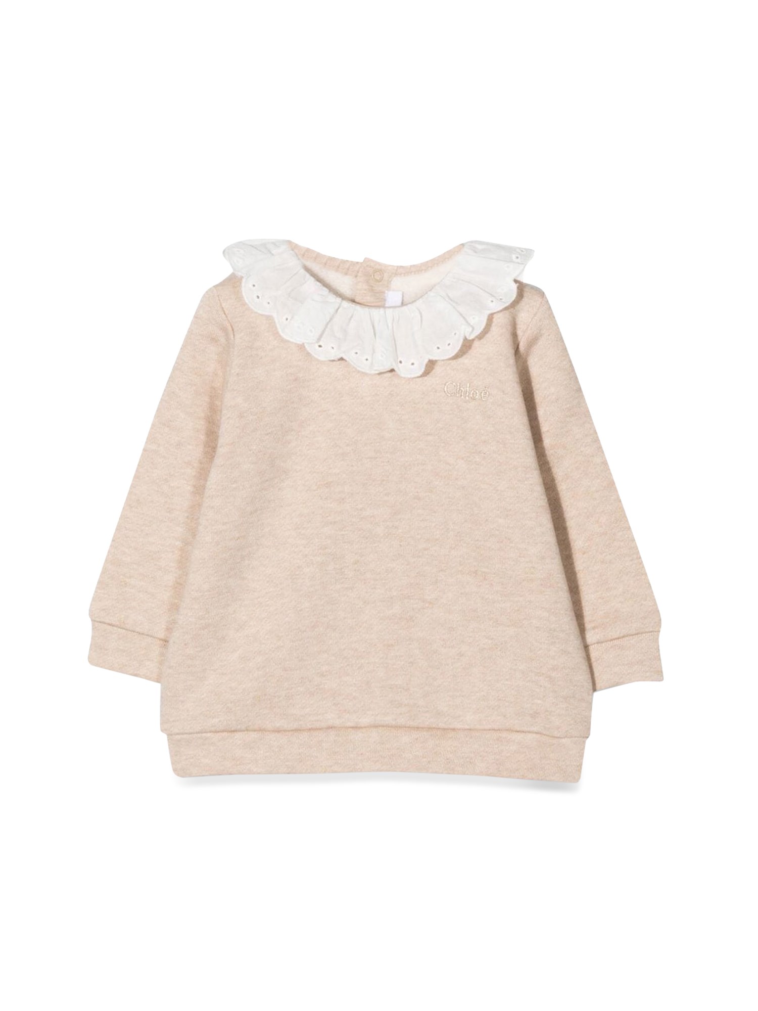  chloe' collared sweatshirt