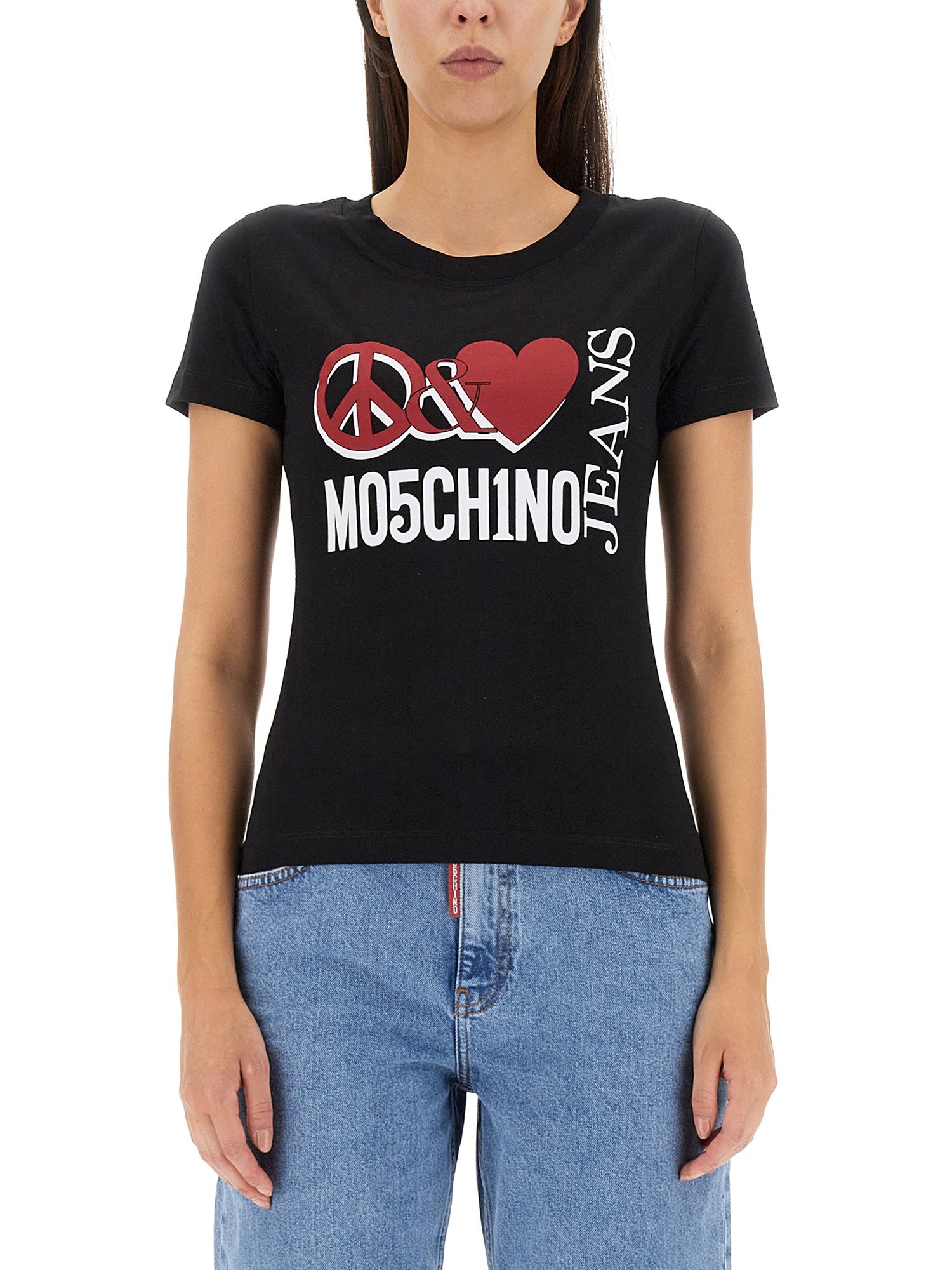 Moschino Jeans moschino jeans peace & love t-shirt