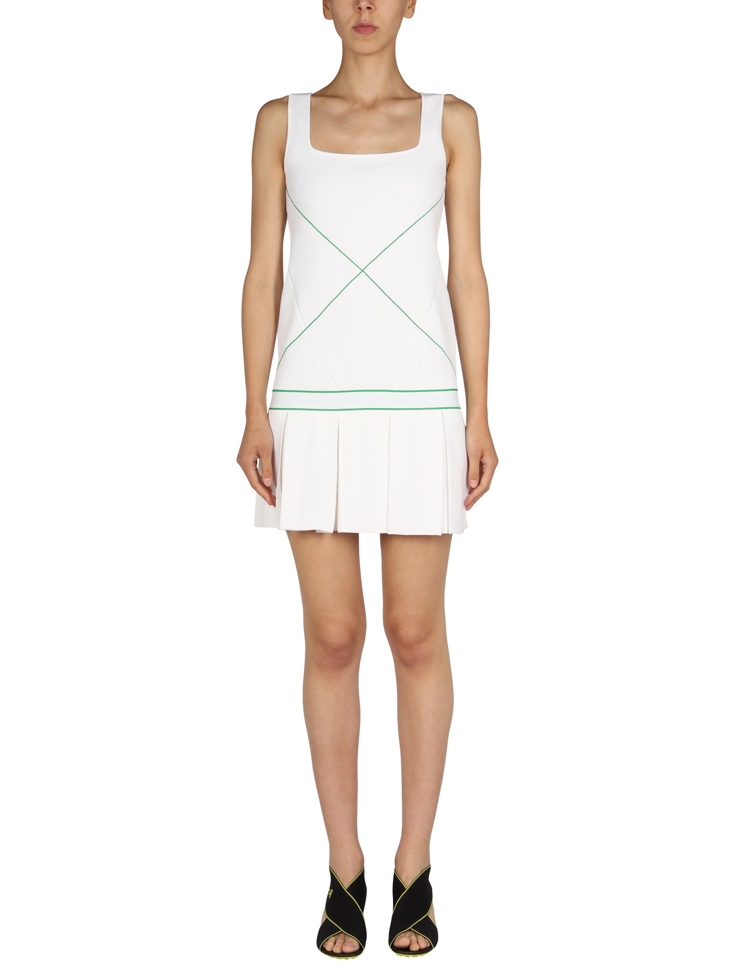 Bottega Veneta bottega veneta logo embroidery dress