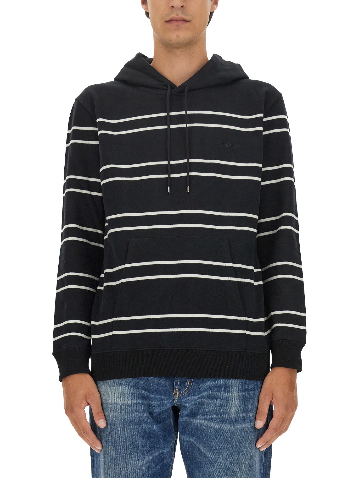 Saint Laurent saint laurent striped sweatshirt