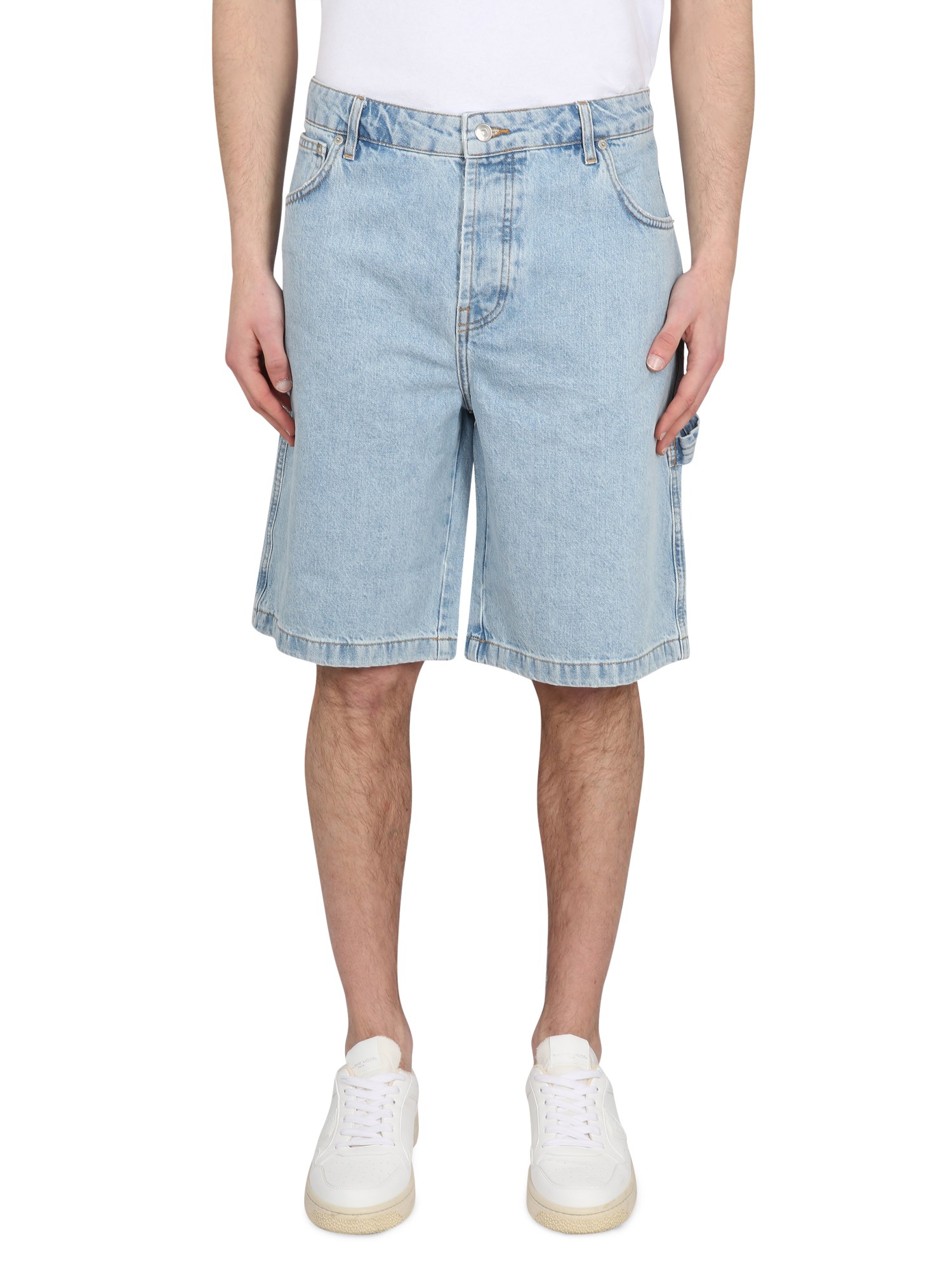 Drôle de Monsieur drôle de monsieur denim bermuda shorts